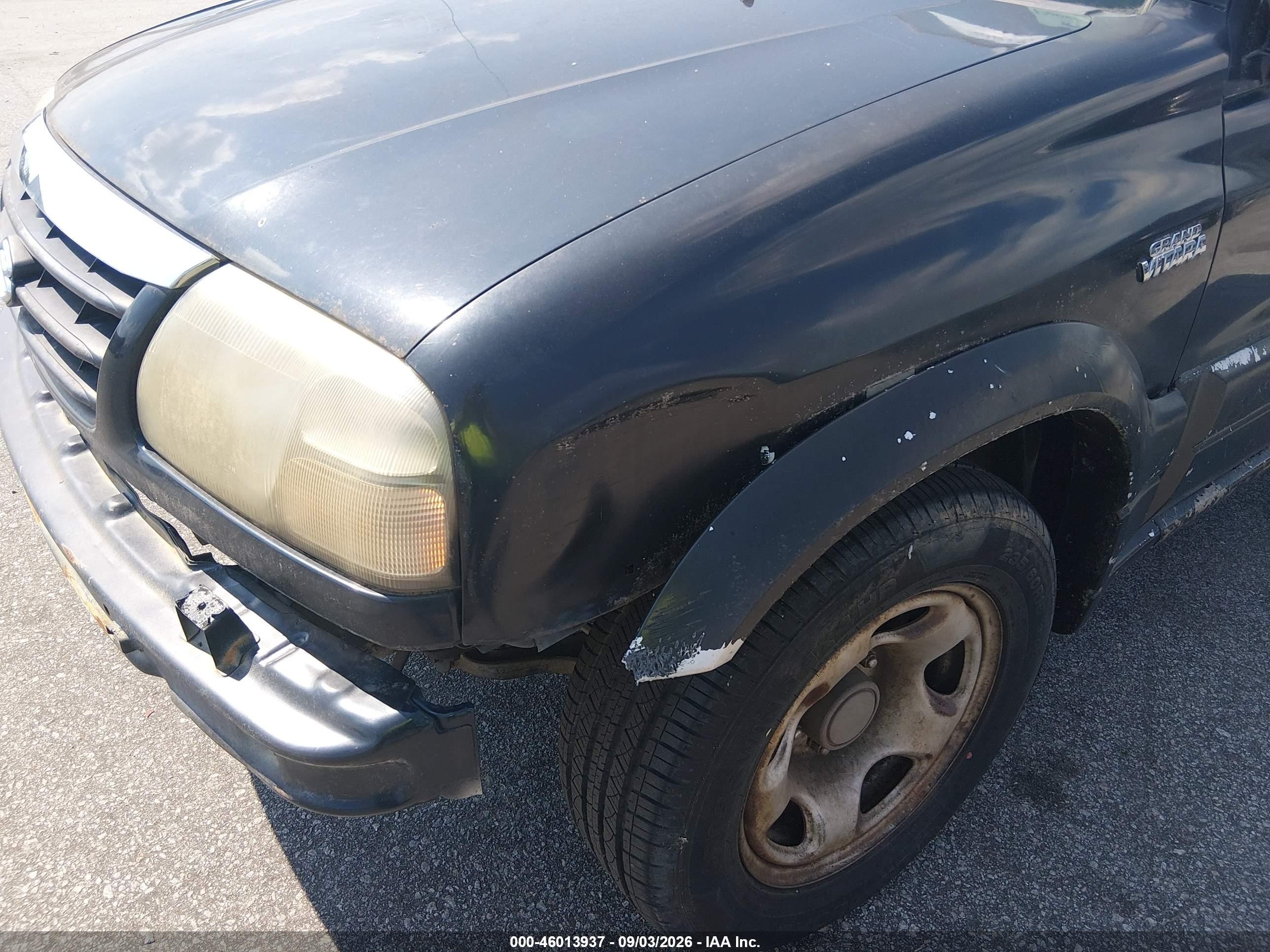 2005 Suzuki Grand Vitara Ex/lx Black vin: JS3TE62V254100189