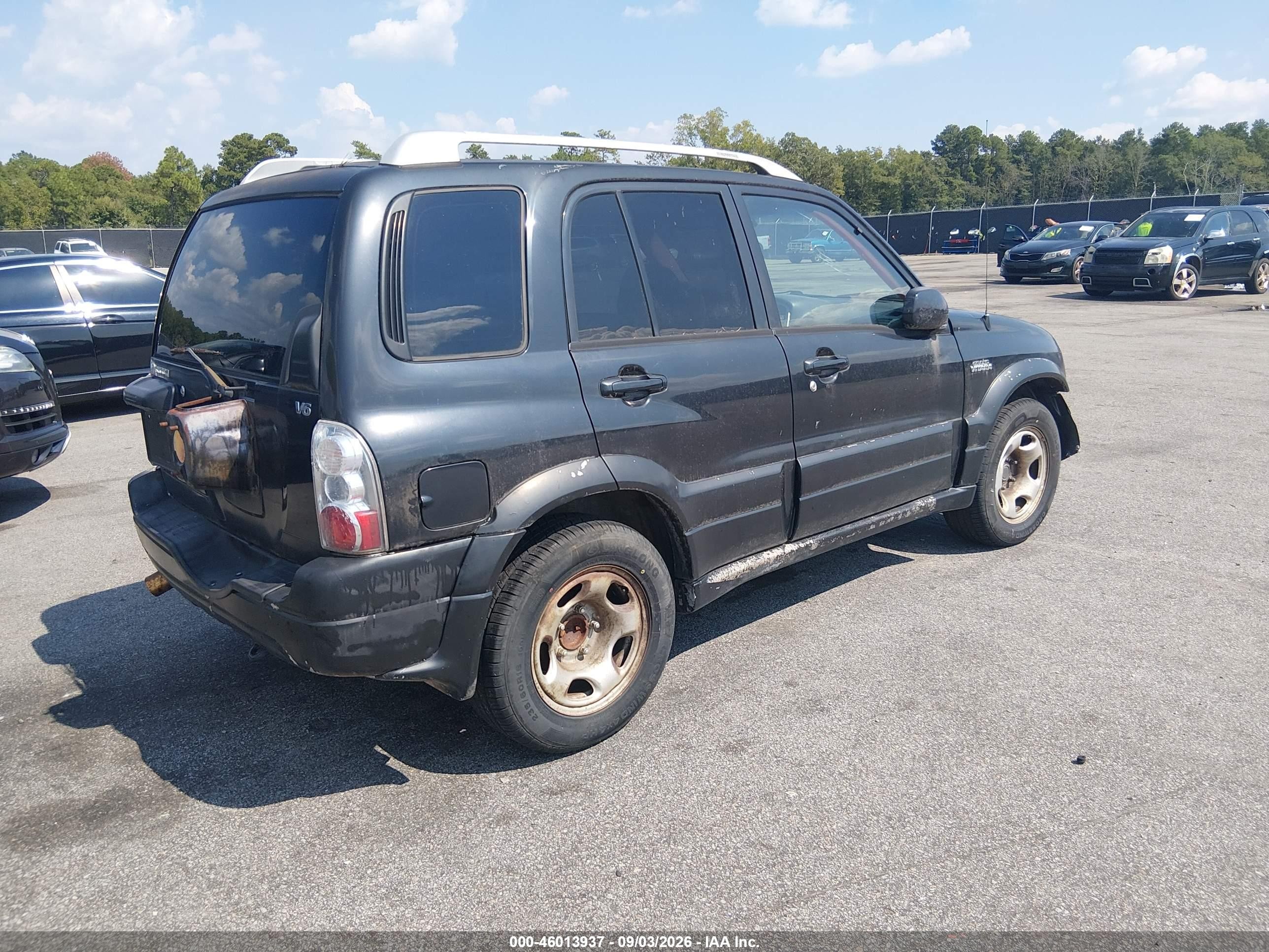 2005 Suzuki Grand Vitara Ex/lx Black vin: JS3TE62V254100189