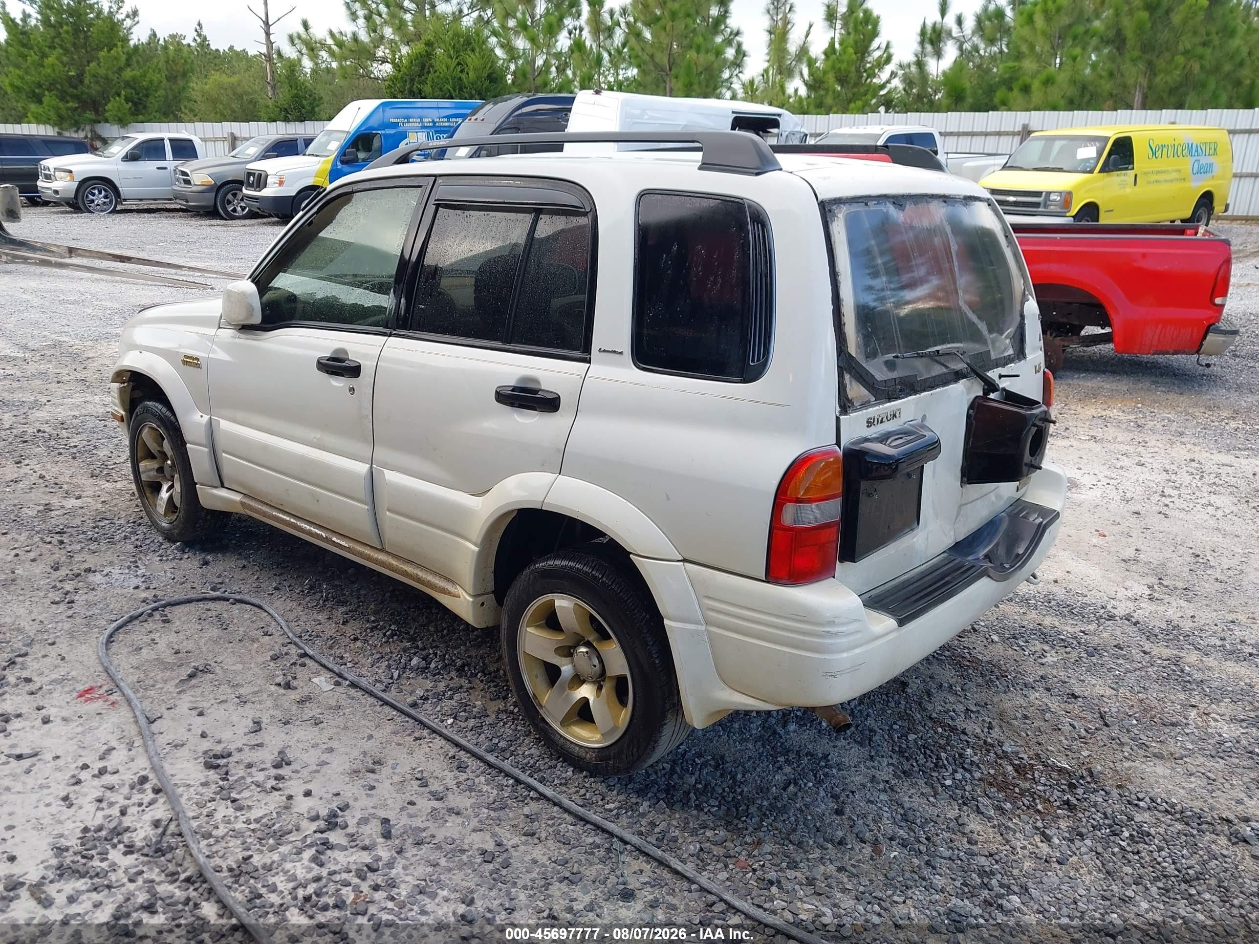 2000 Suzuki Grand Vitara Jls/jls+/limited White vin: JS3TE62V3Y4103672