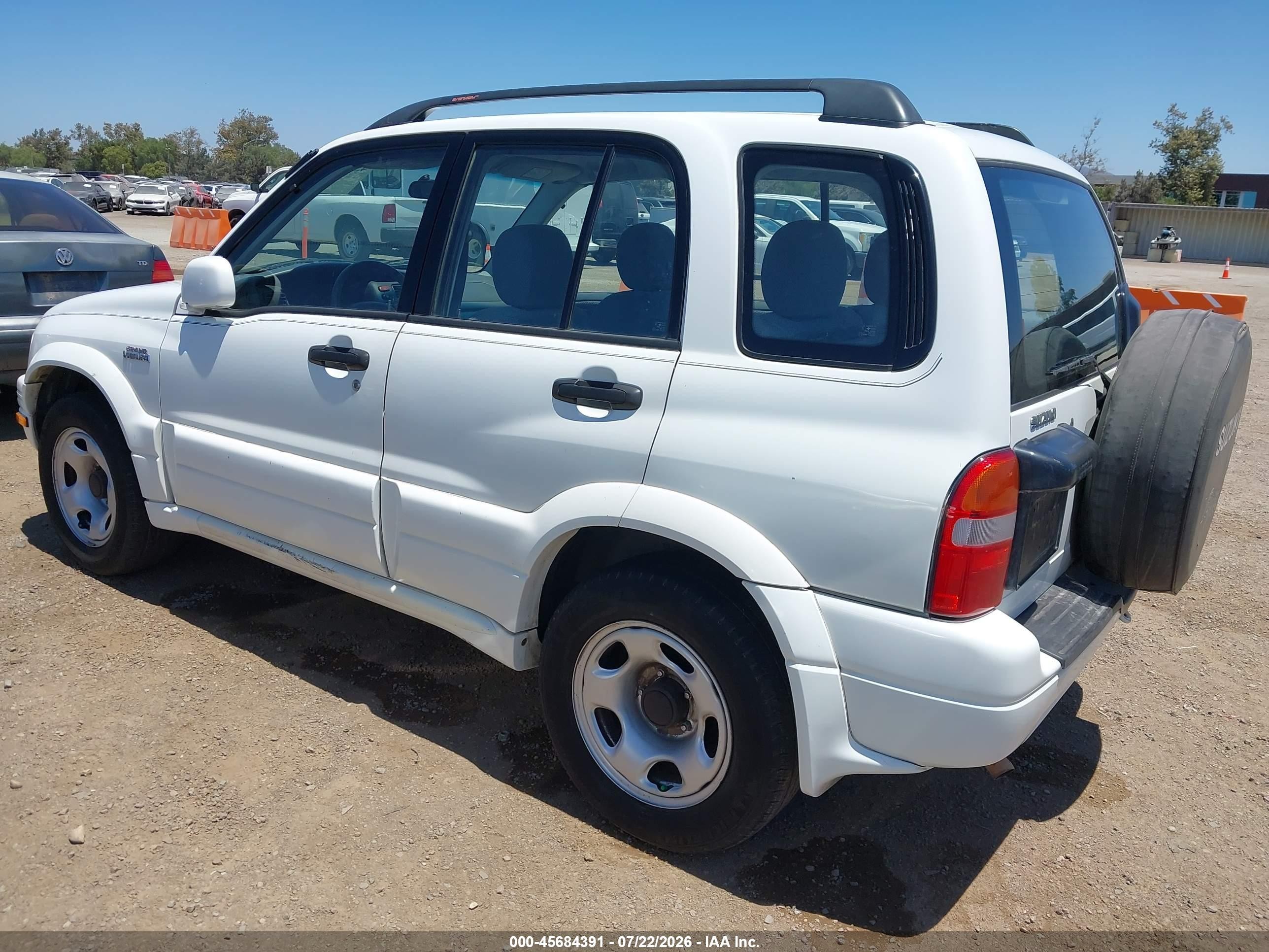 1999 Suzuki Grand Vitara Js/js+ White vin: JS3TE62V6X4101381
