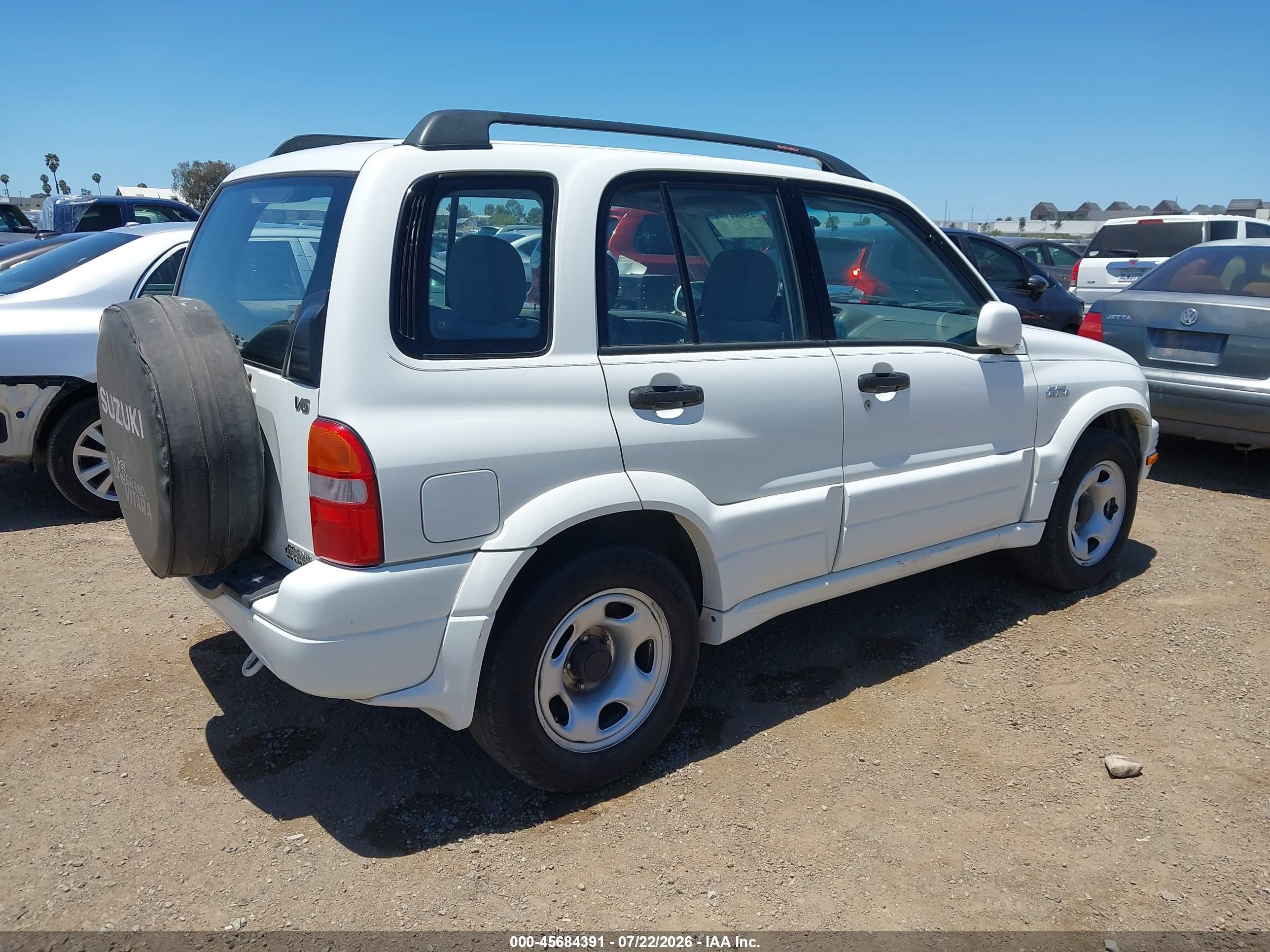 1999 Suzuki Grand Vitara Js/js+ White vin: JS3TE62V6X4101381