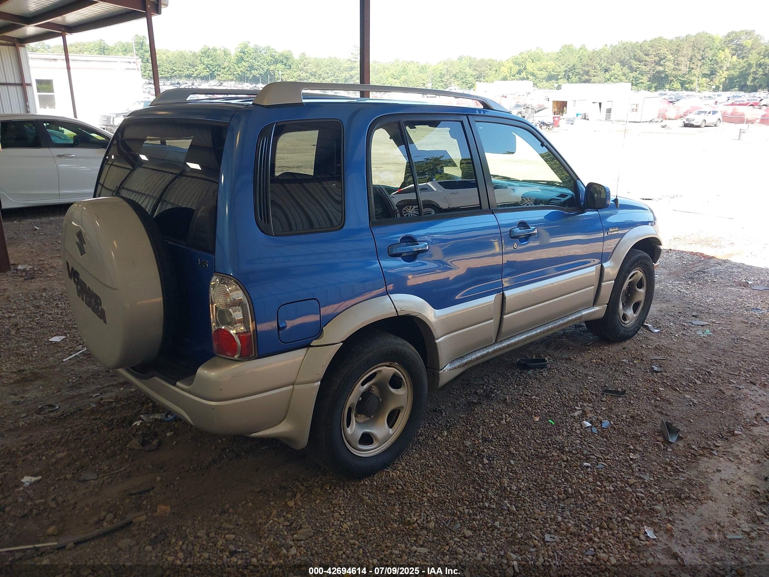 2004 Suzuki Grand Vitara Ex/lx Blue vin: JS3TE62V744100199