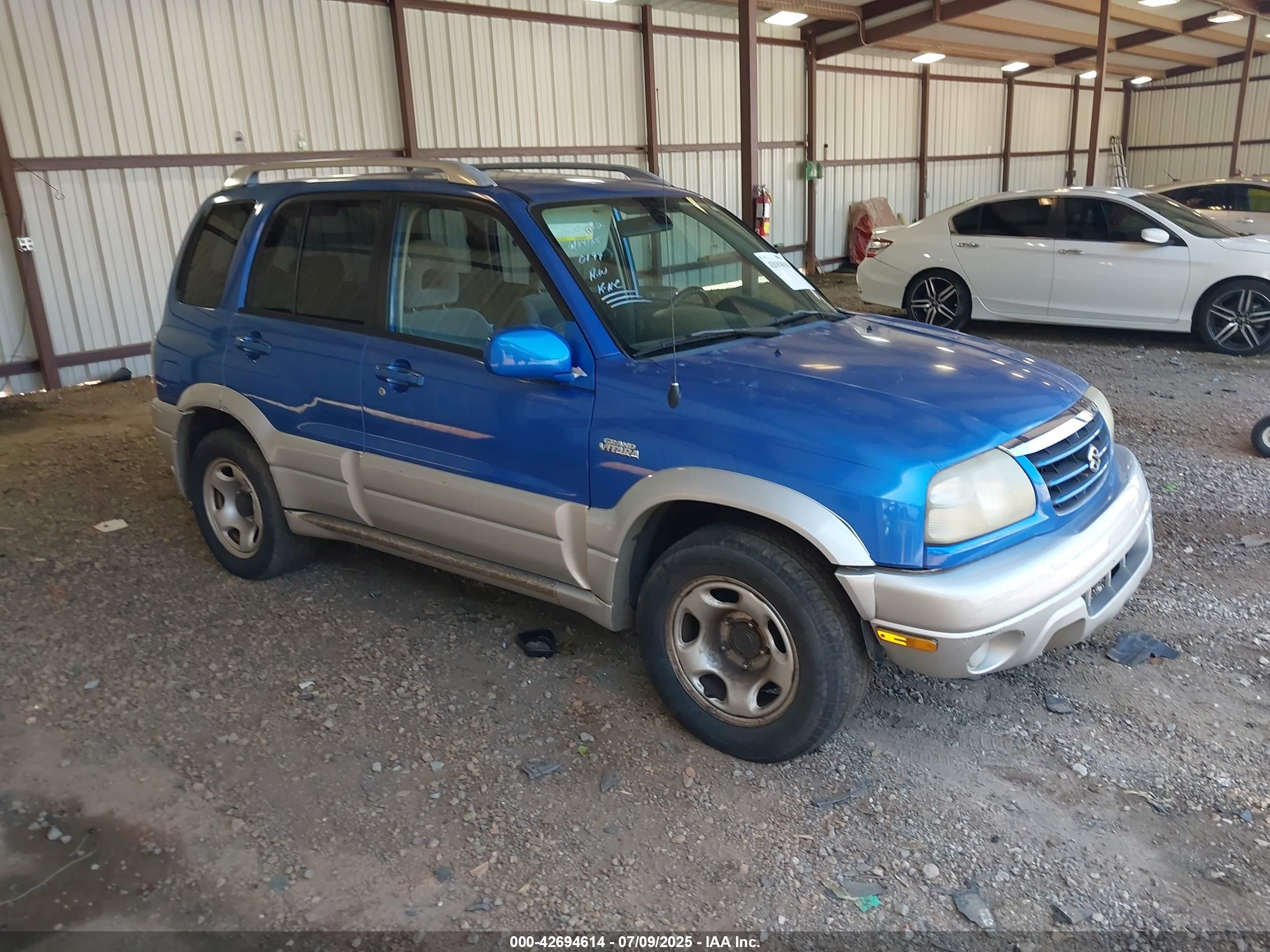 2004 Suzuki Grand Vitara Ex/lx Blue vin: JS3TE62V744100199