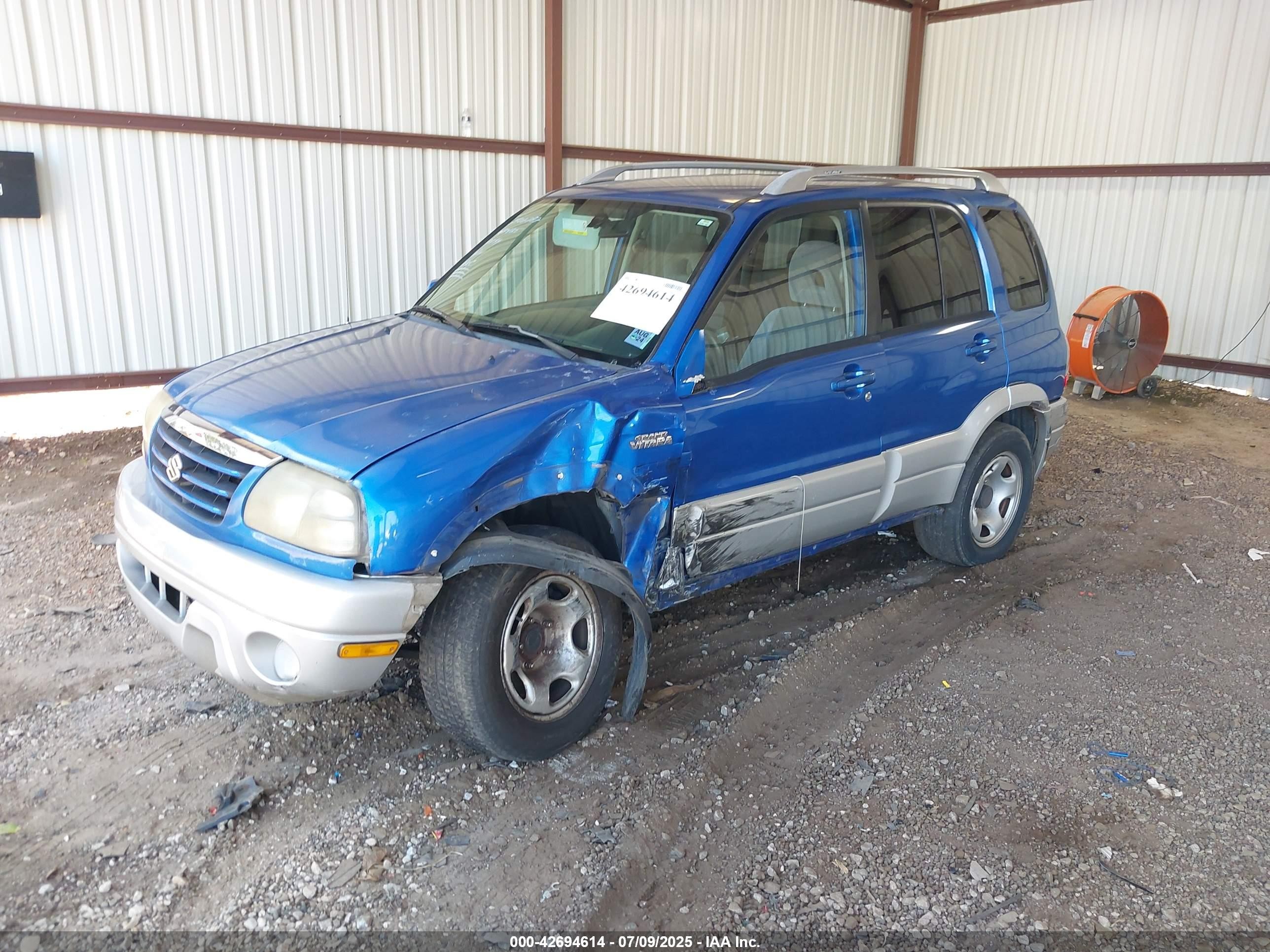 2004 Suzuki Grand Vitara Ex/lx Blue vin: JS3TE62V744100199