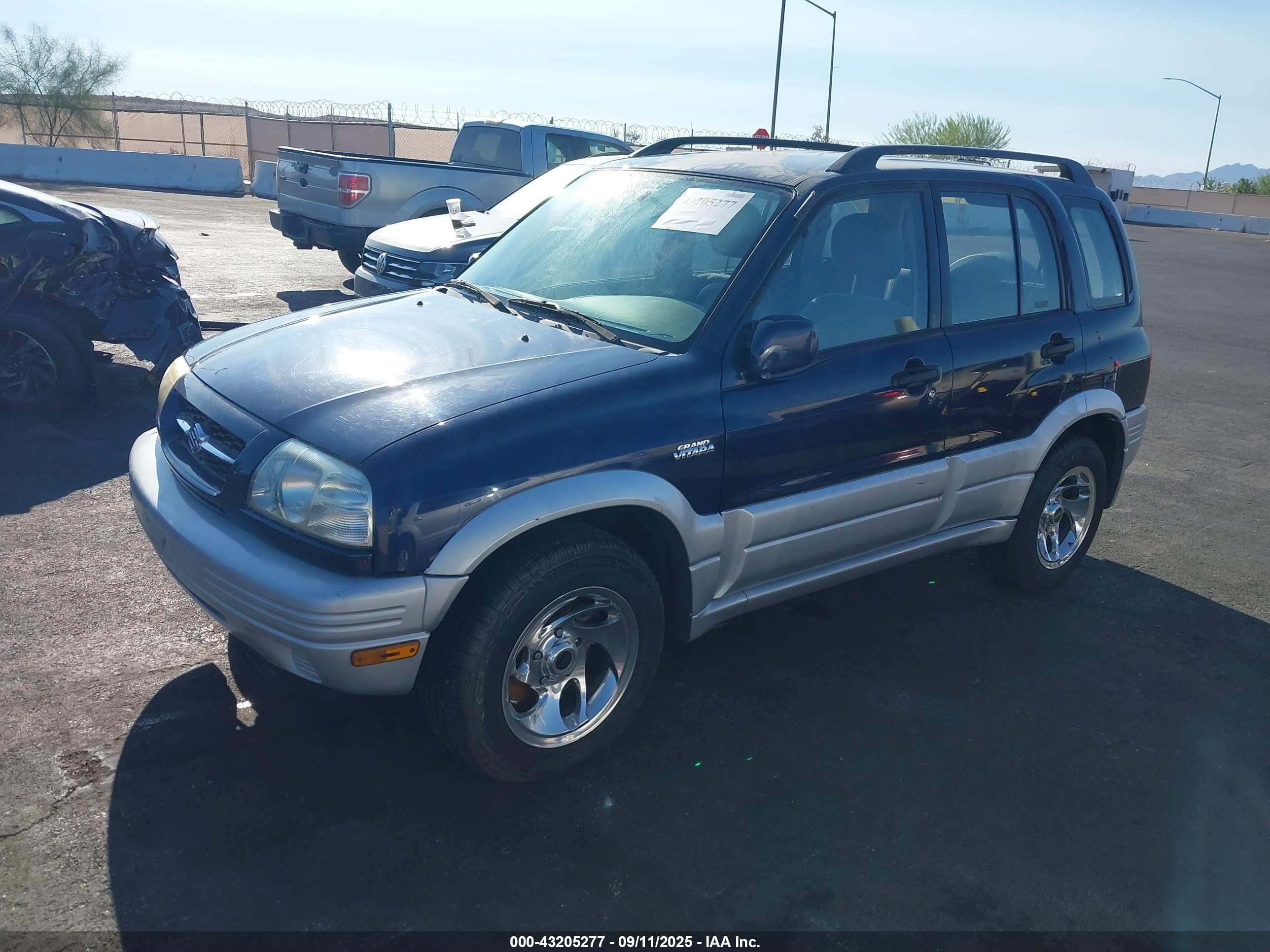 2000 Suzuki Grand Vitara Jls/jls+/limited Blue vin: JS3TE62V7Y4100533