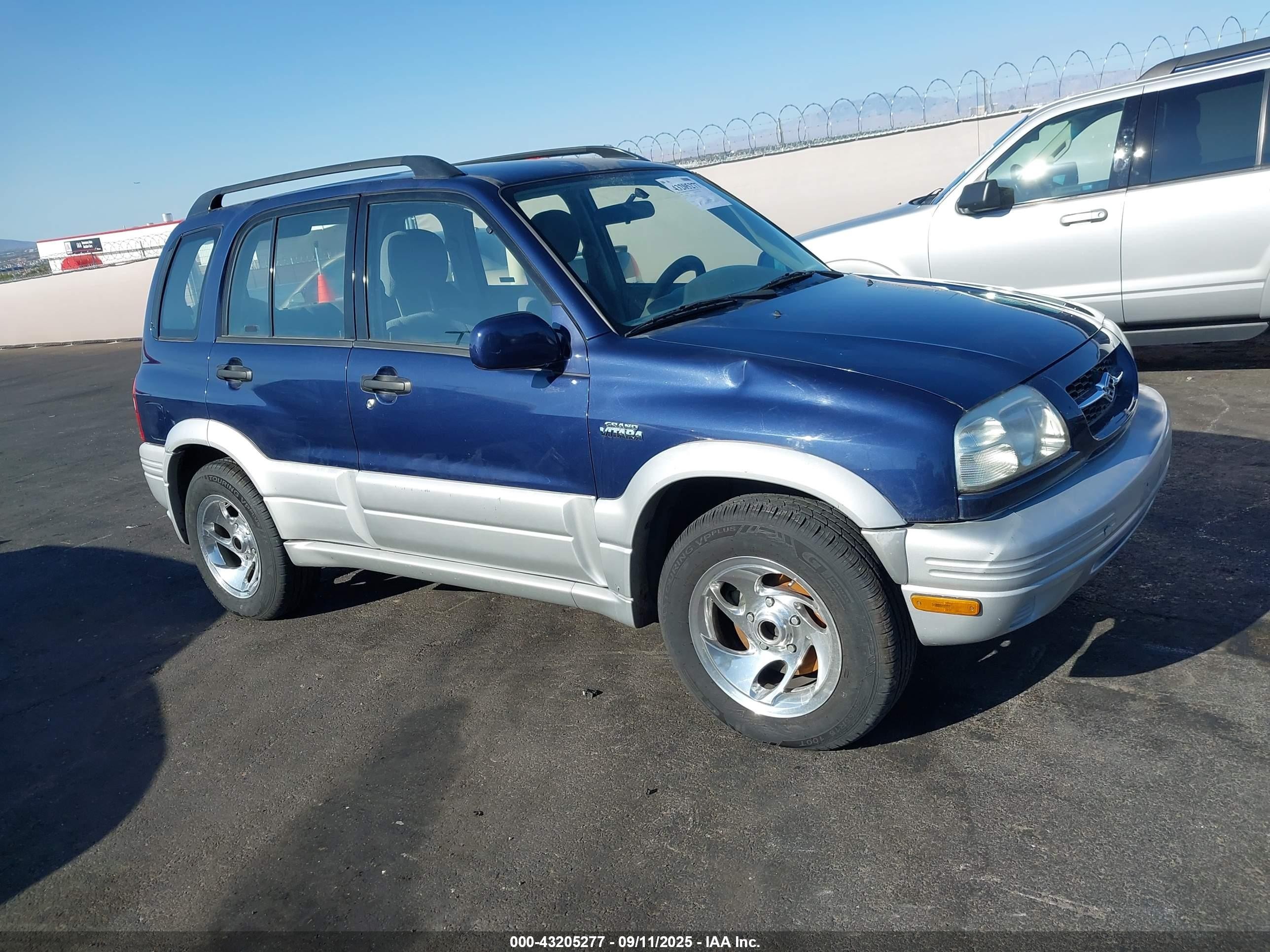 2000 Suzuki Grand Vitara Jls/jls+/limited Blue vin: JS3TE62V7Y4100533