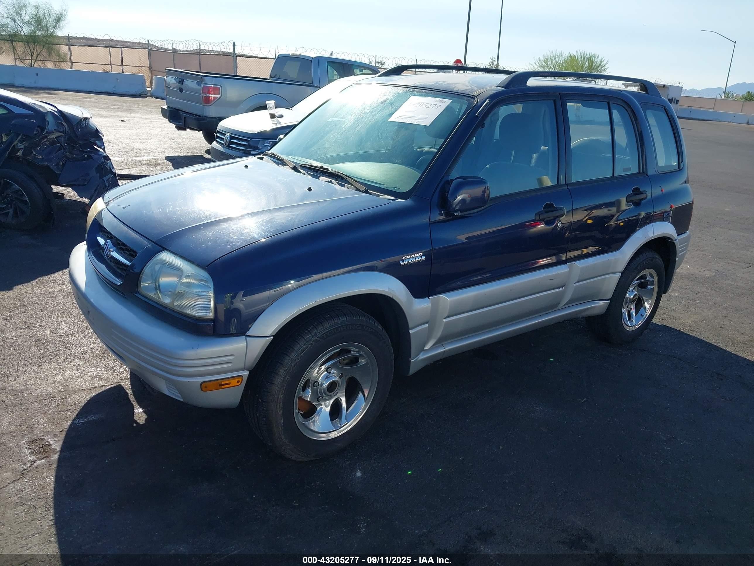2000 Suzuki Grand Vitara Jls/jls+/limited Blue vin: JS3TE62V7Y4100533