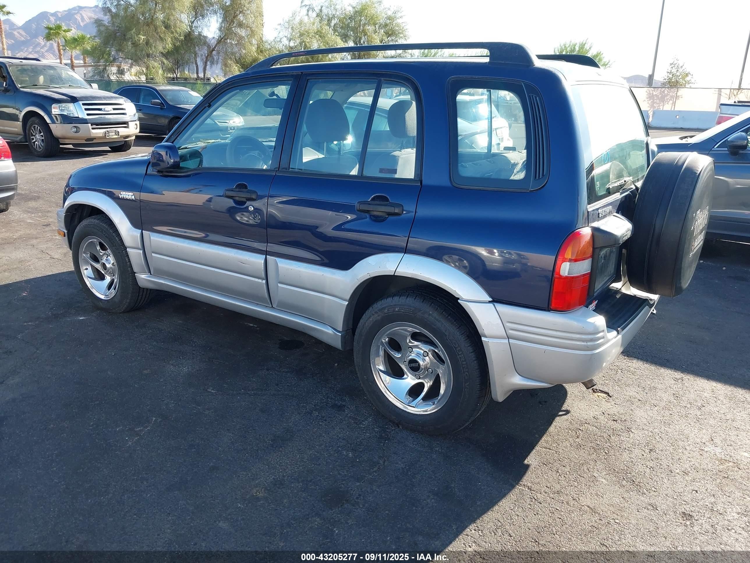 2000 Suzuki Grand Vitara Jls/jls+/limited Blue vin: JS3TE62V7Y4100533