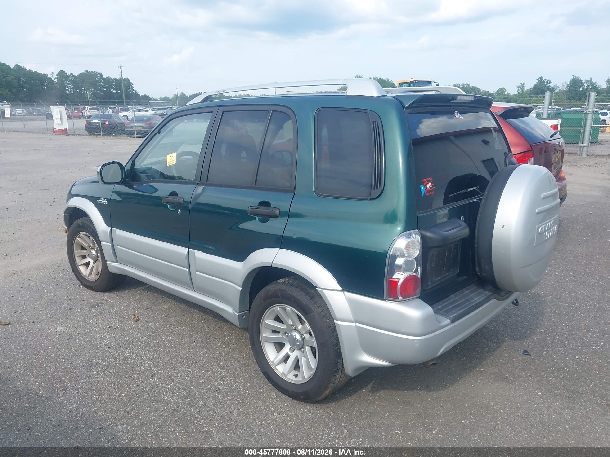 2005 Suzuki Grand Vitara Ex/lx Зеленый vin: JS3TE62VX54100800