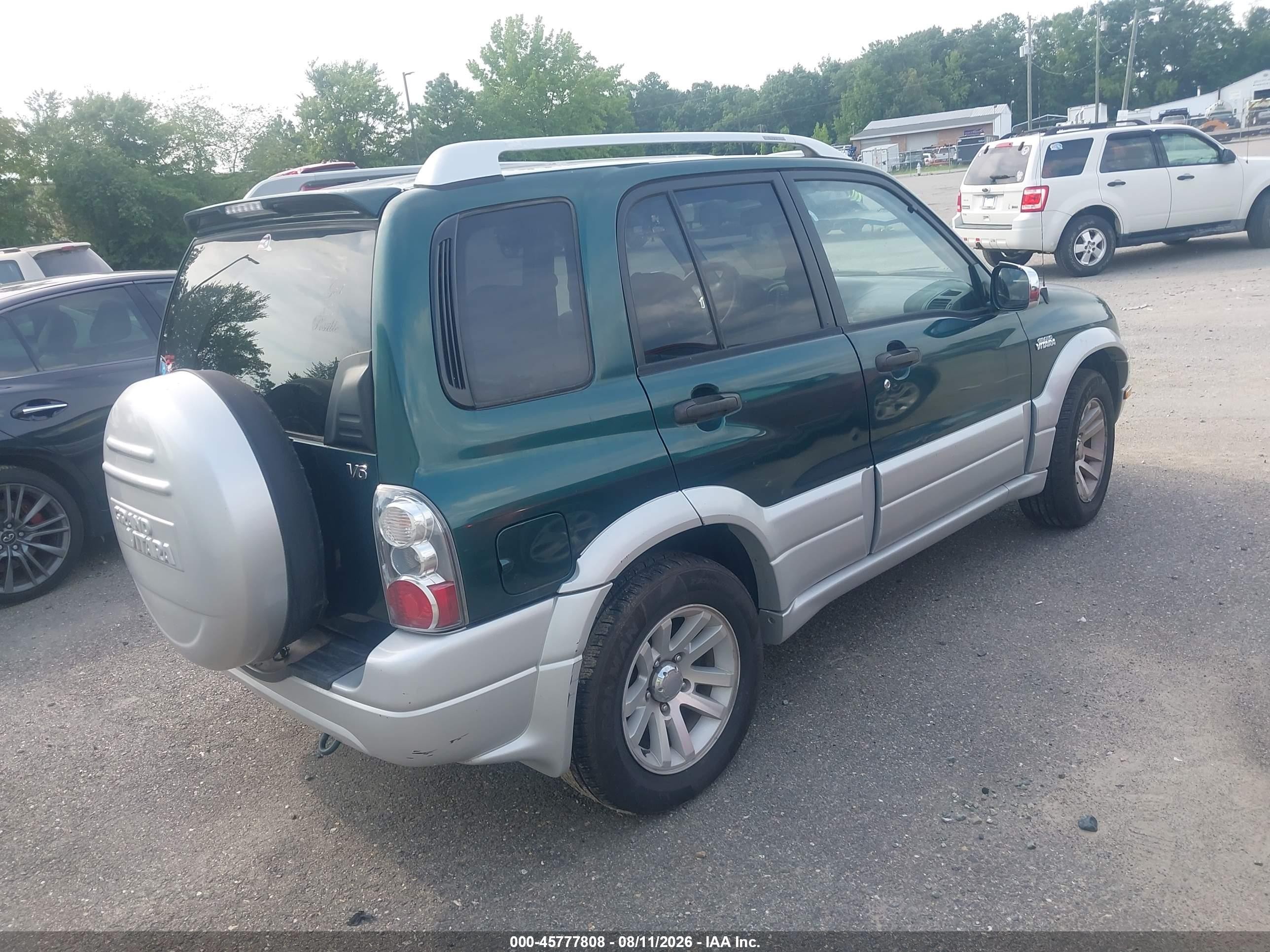 2005 Suzuki Grand Vitara Ex/lx Зеленый vin: JS3TE62VX54100800