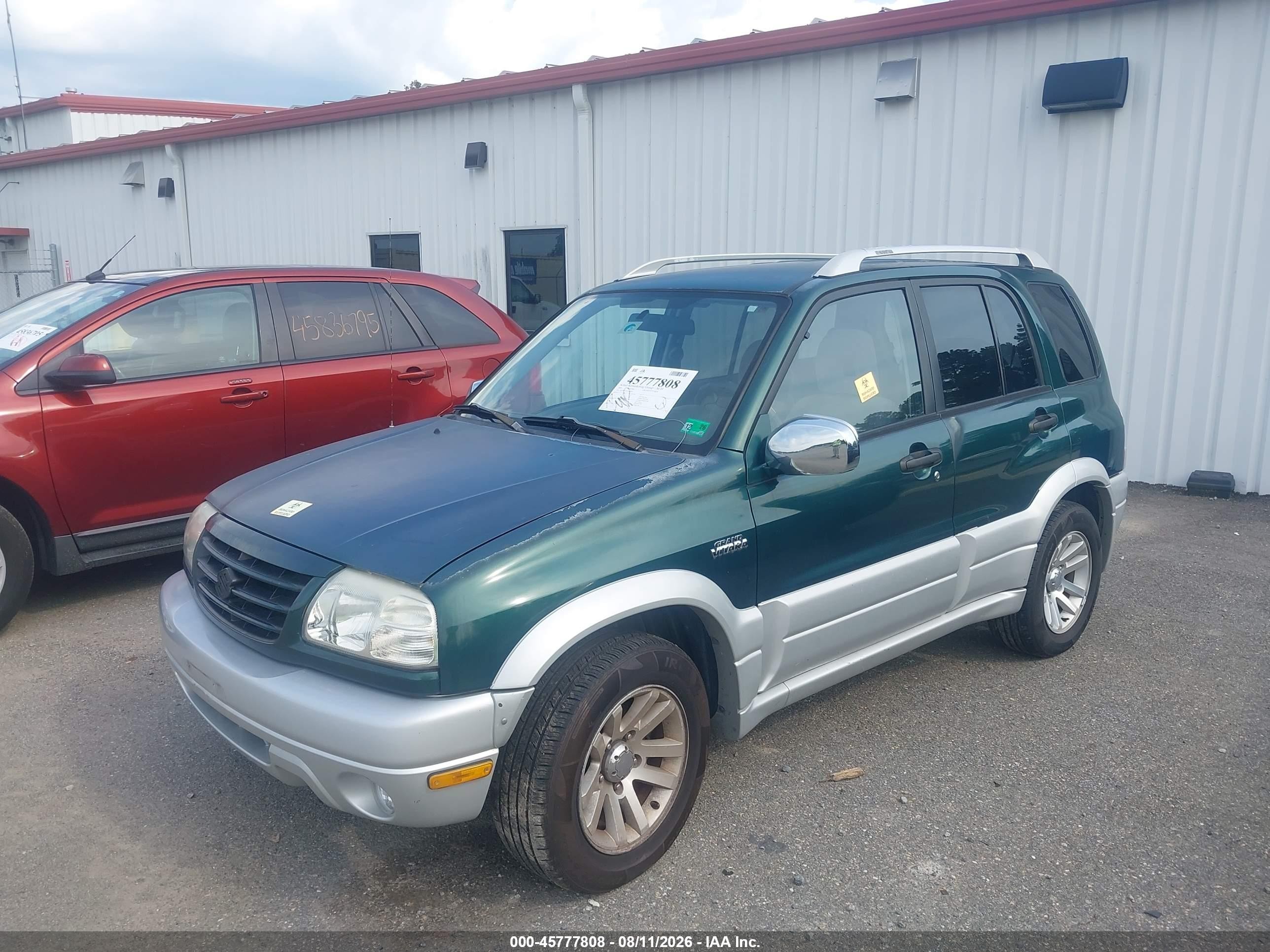 2005 Suzuki Grand Vitara Ex/lx Зеленый vin: JS3TE62VX54100800