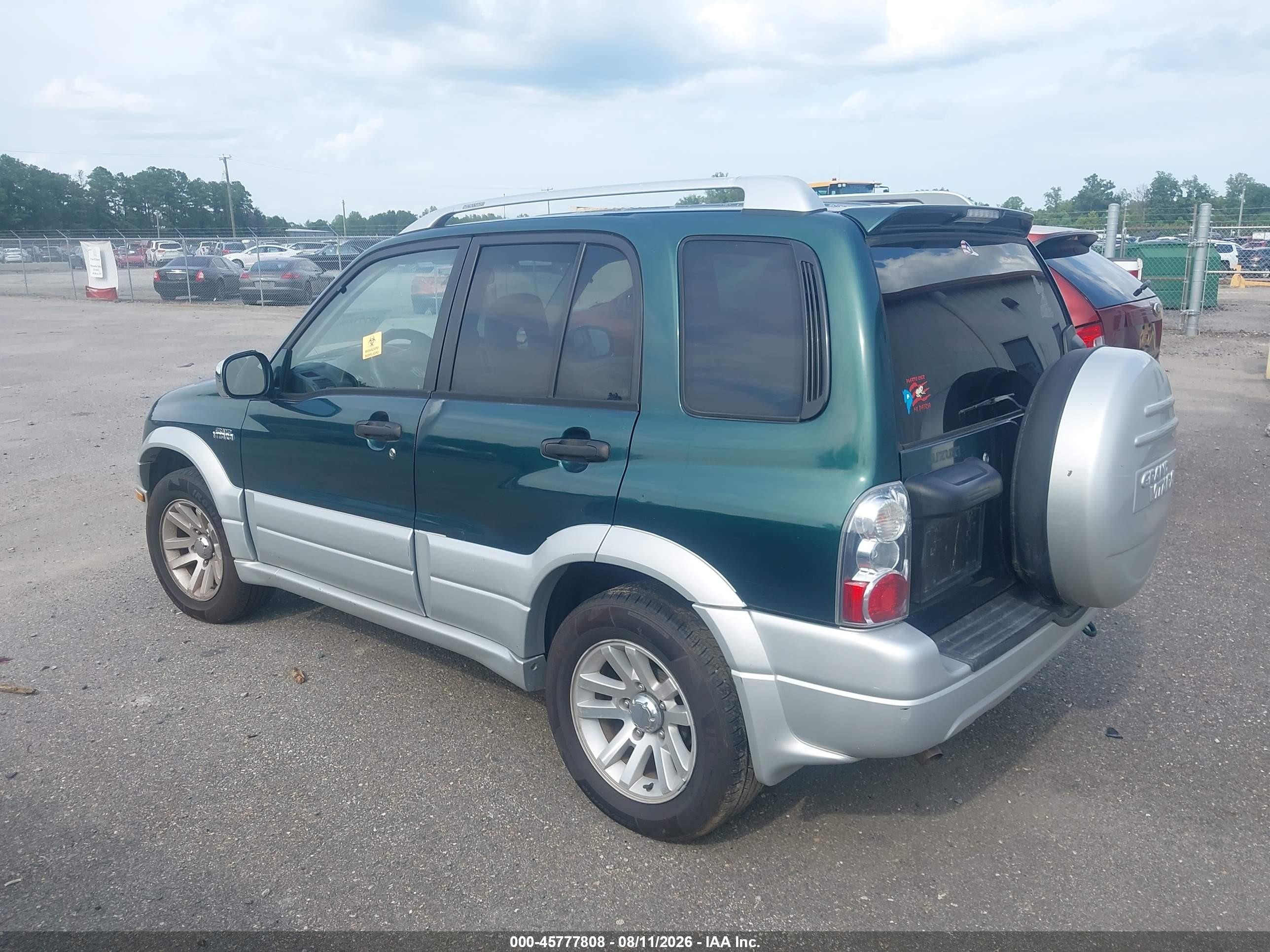 2005 Suzuki Grand Vitara Ex/lx Зеленый vin: JS3TE62VX54100800