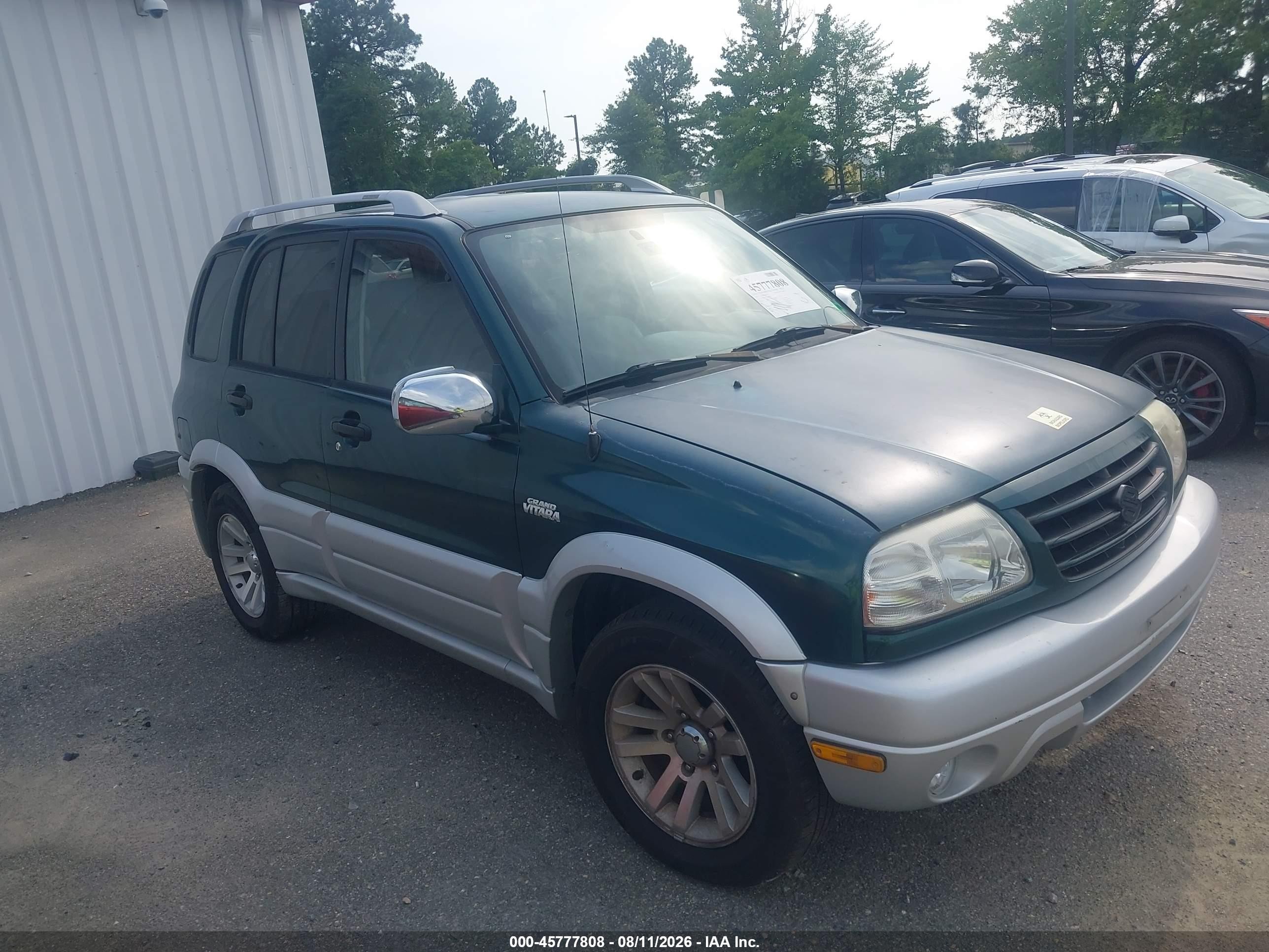 2005 Suzuki Grand Vitara Ex/lx Зеленый vin: JS3TE62VX54100800