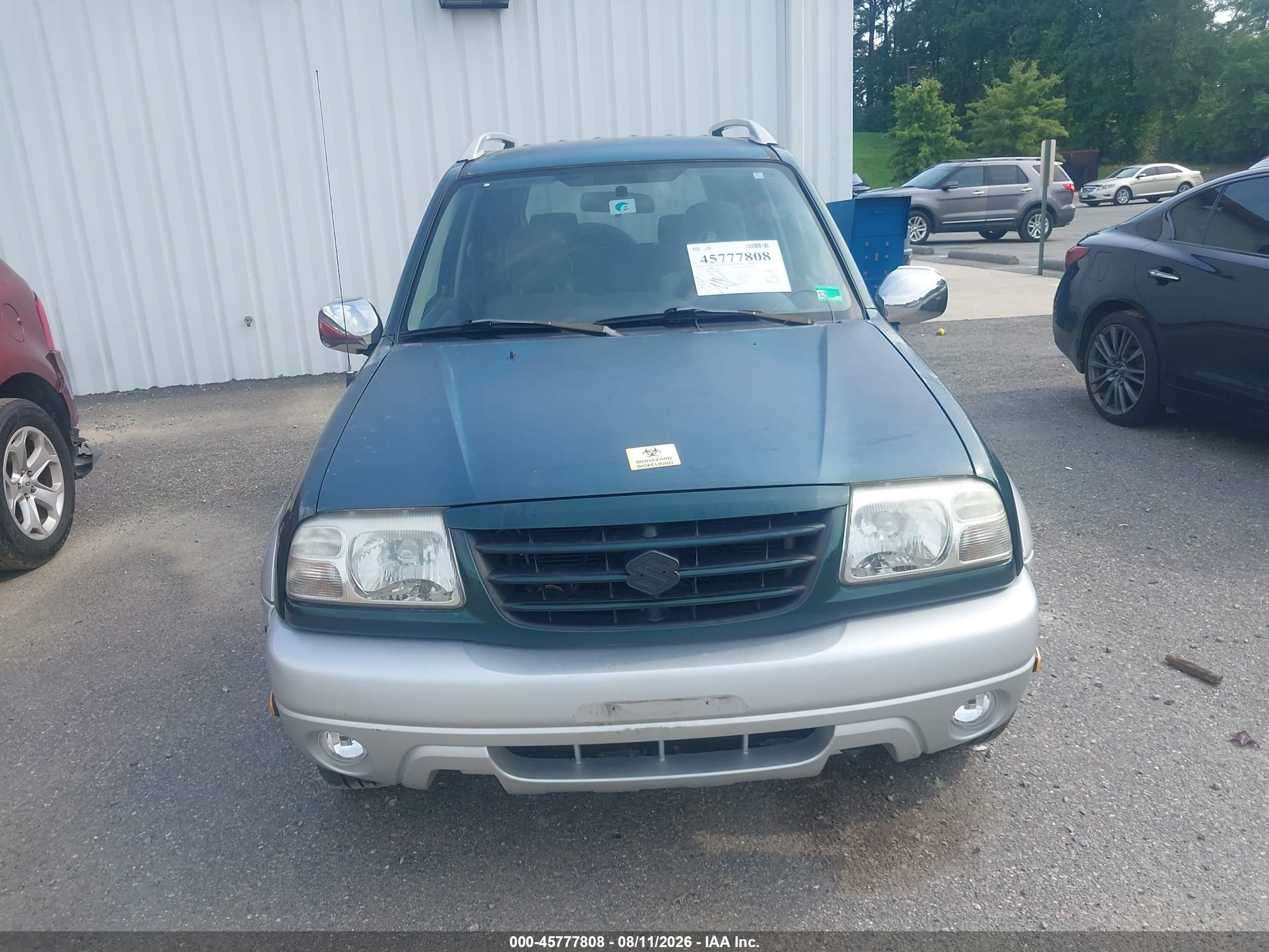 2005 Suzuki Grand Vitara Ex/lx Зеленый vin: JS3TE62VX54100800