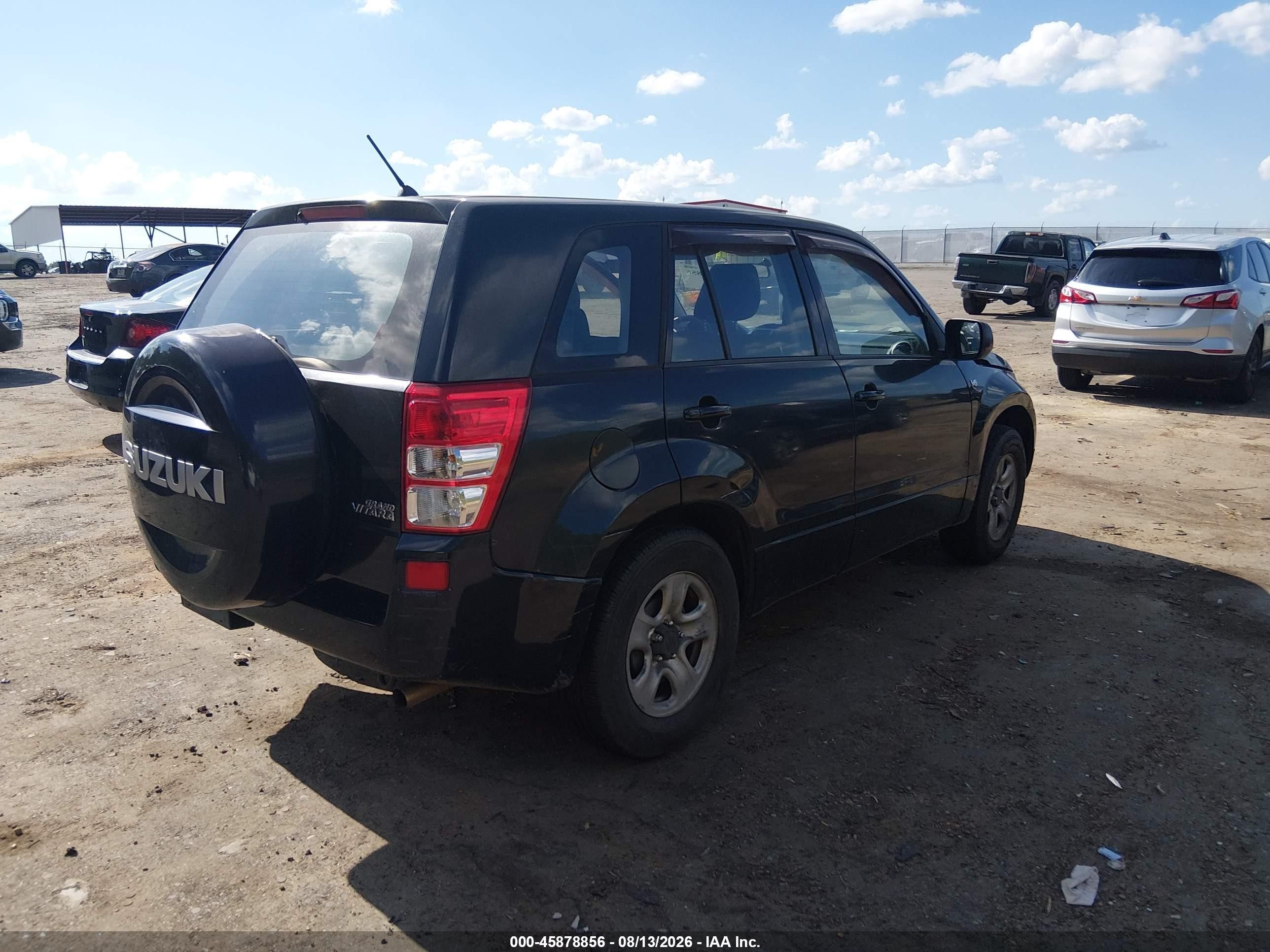 2008 Suzuki Grand Vitara Appearance/appearance Plus/w/spare   Cargo Covers Black vin: JS3TE941184104153