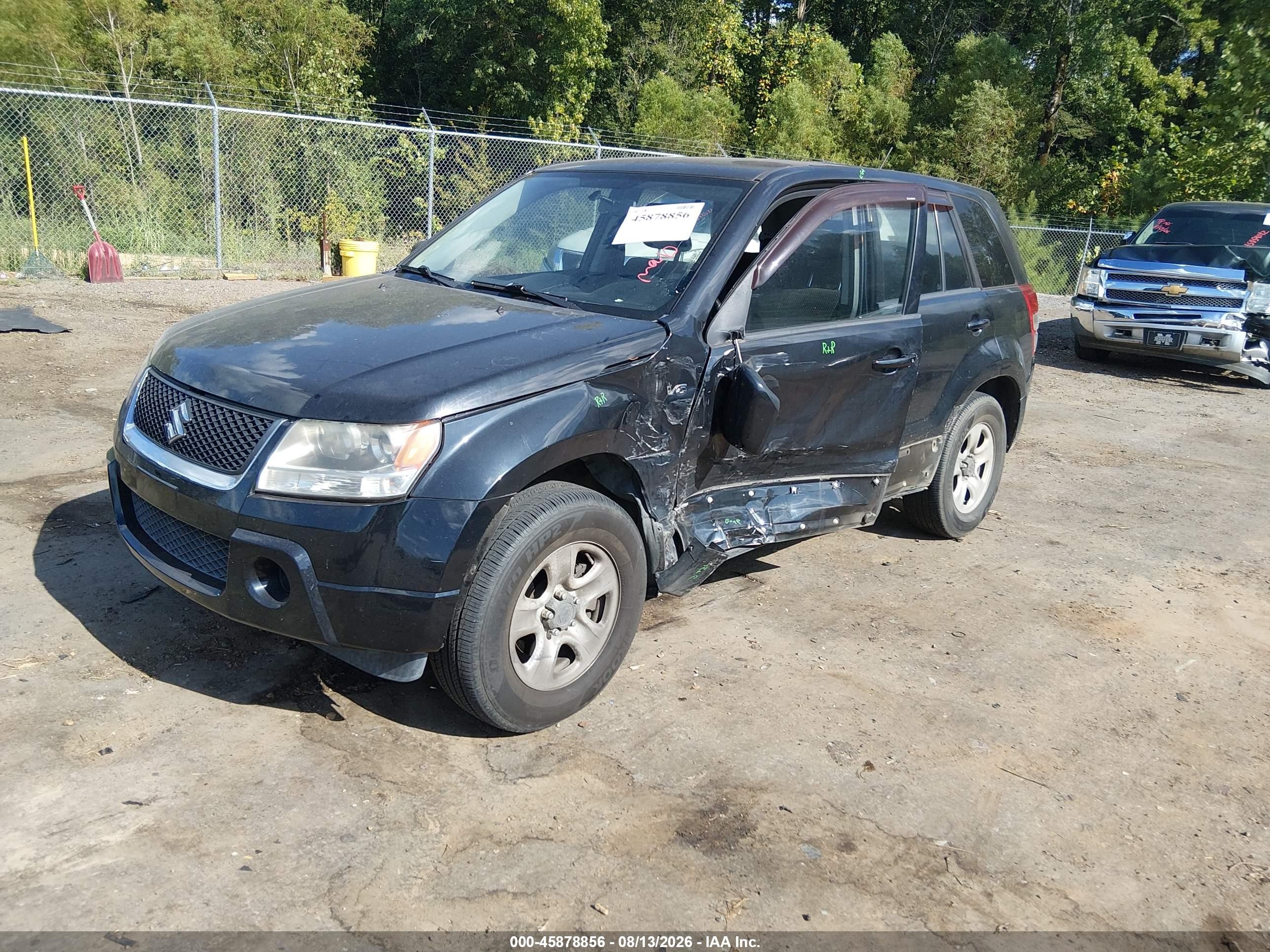 2008 Suzuki Grand Vitara Appearance/appearance Plus/w/spare   Cargo Covers Black vin: JS3TE941184104153