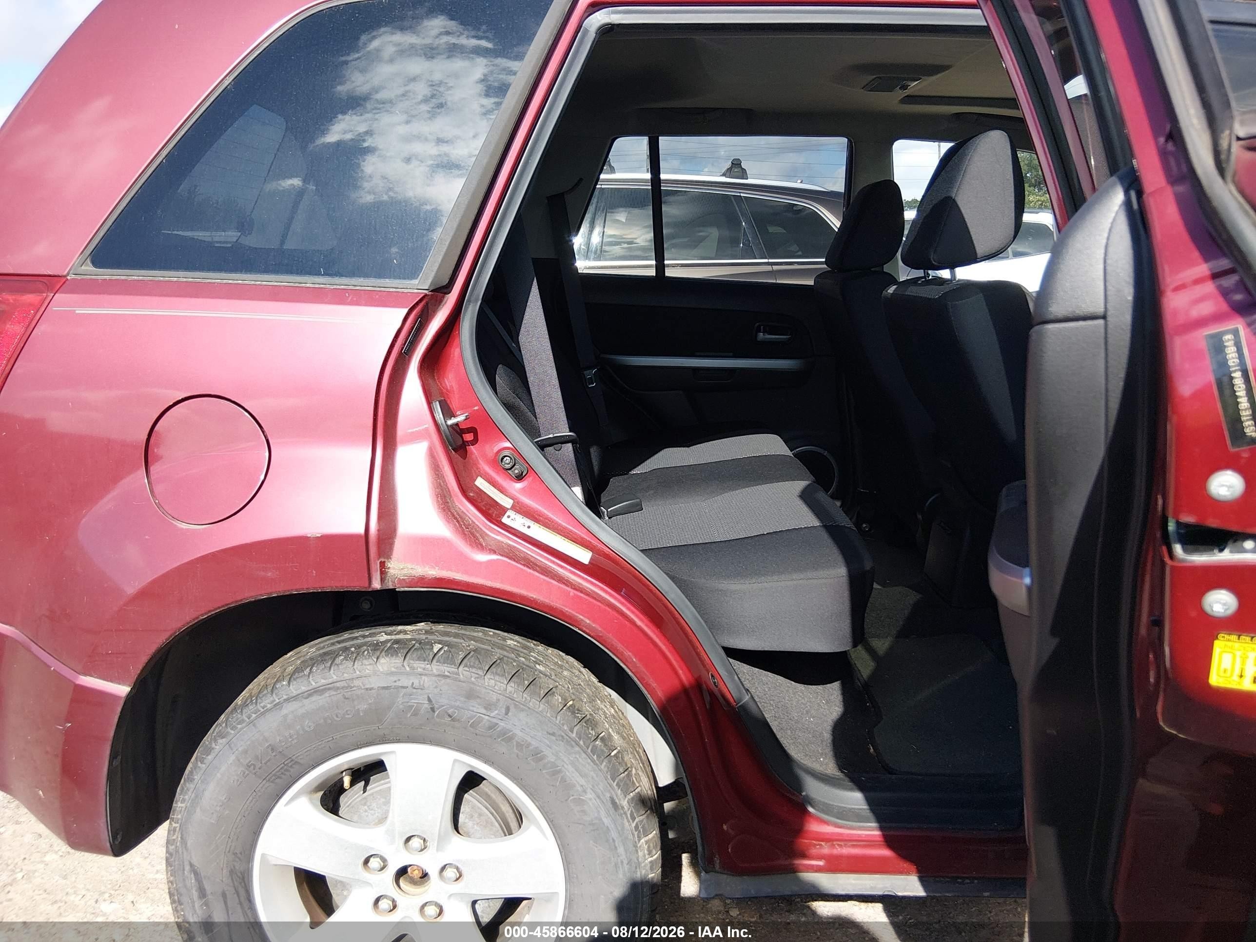 2008 Suzuki Grand Vitara Xsport W/snrf Red vin: JS3TE944084103943