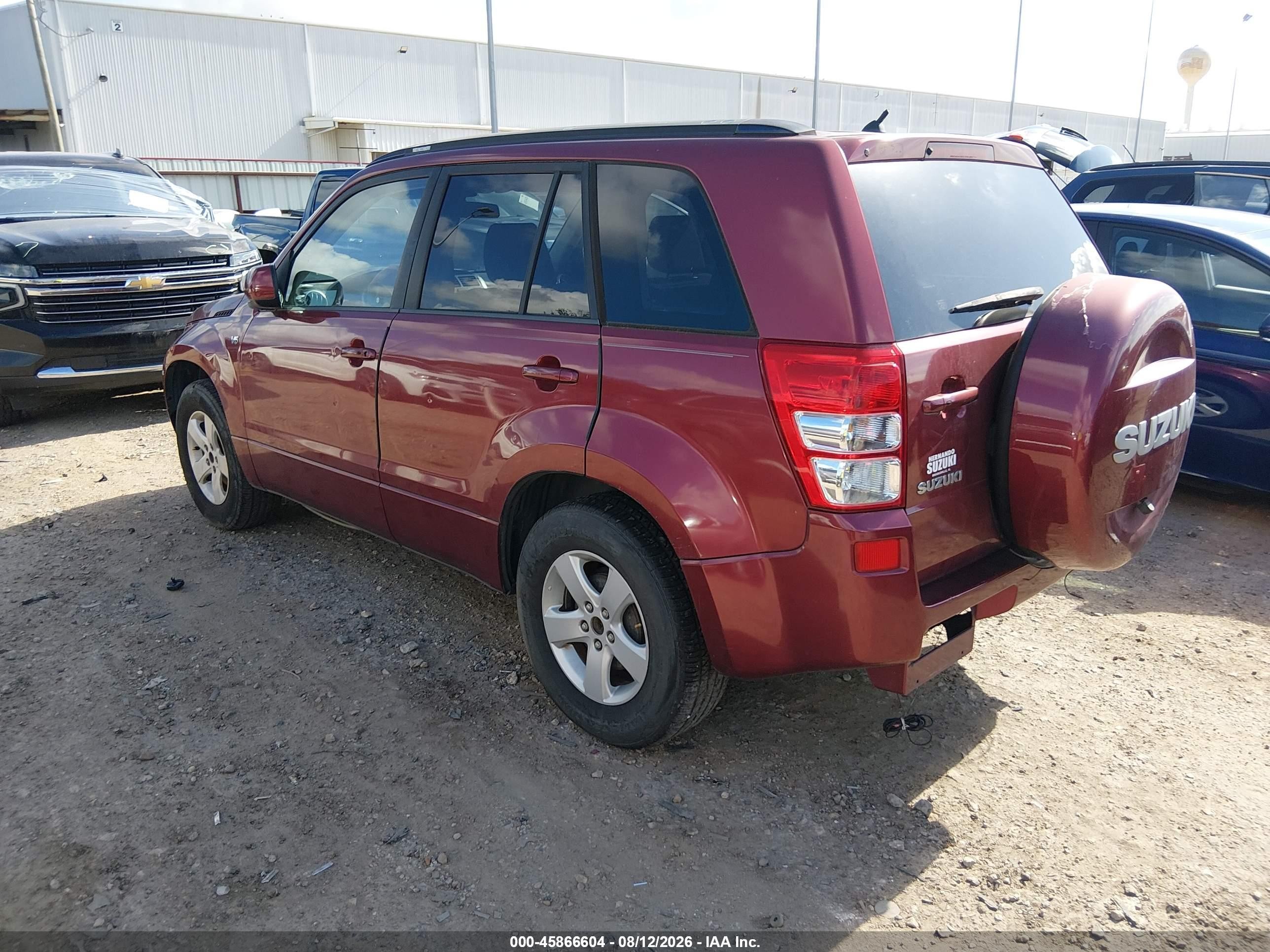 2008 Suzuki Grand Vitara Xsport W/snrf Red vin: JS3TE944084103943