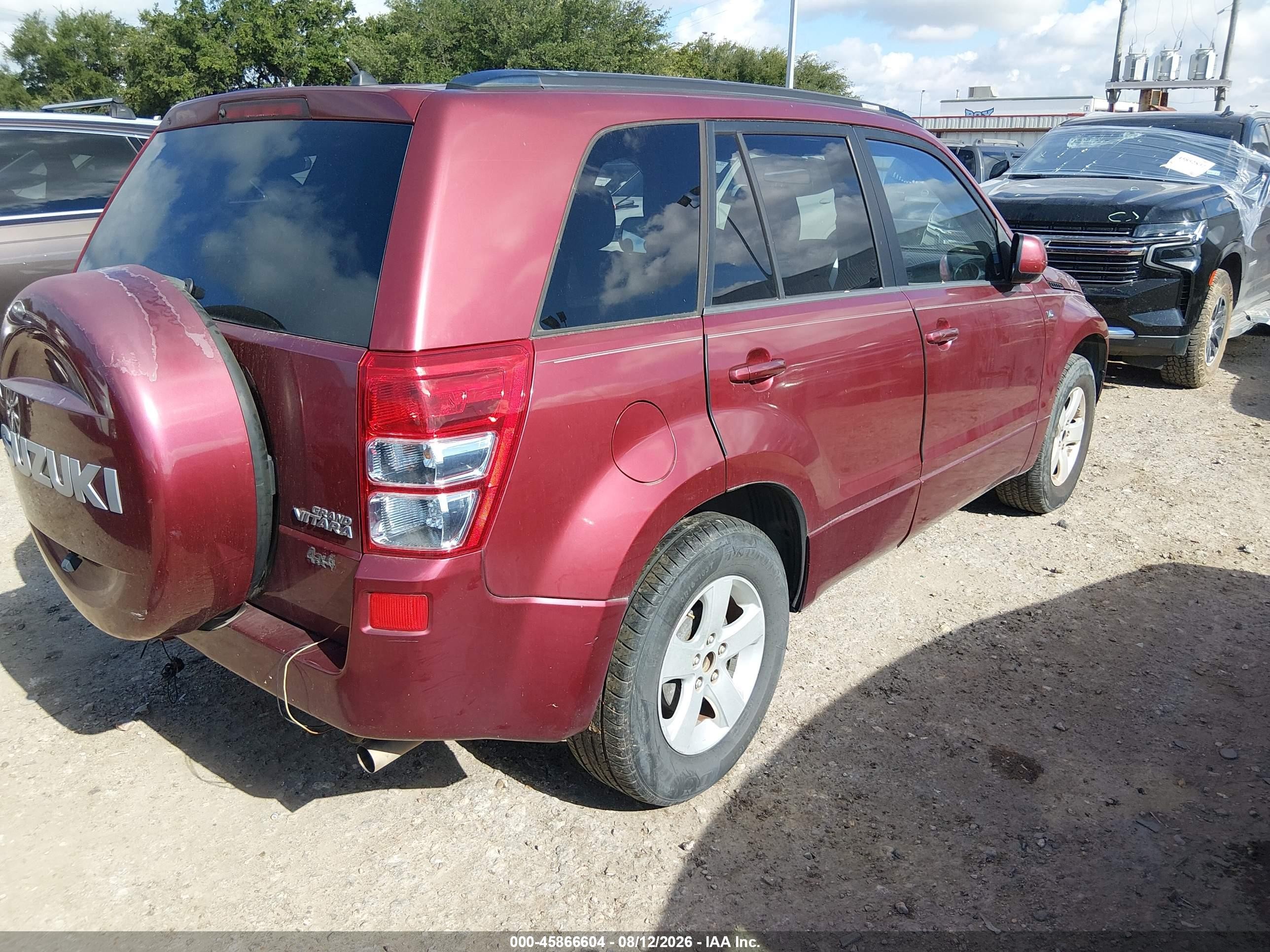 2008 Suzuki Grand Vitara Xsport W/snrf Red vin: JS3TE944084103943