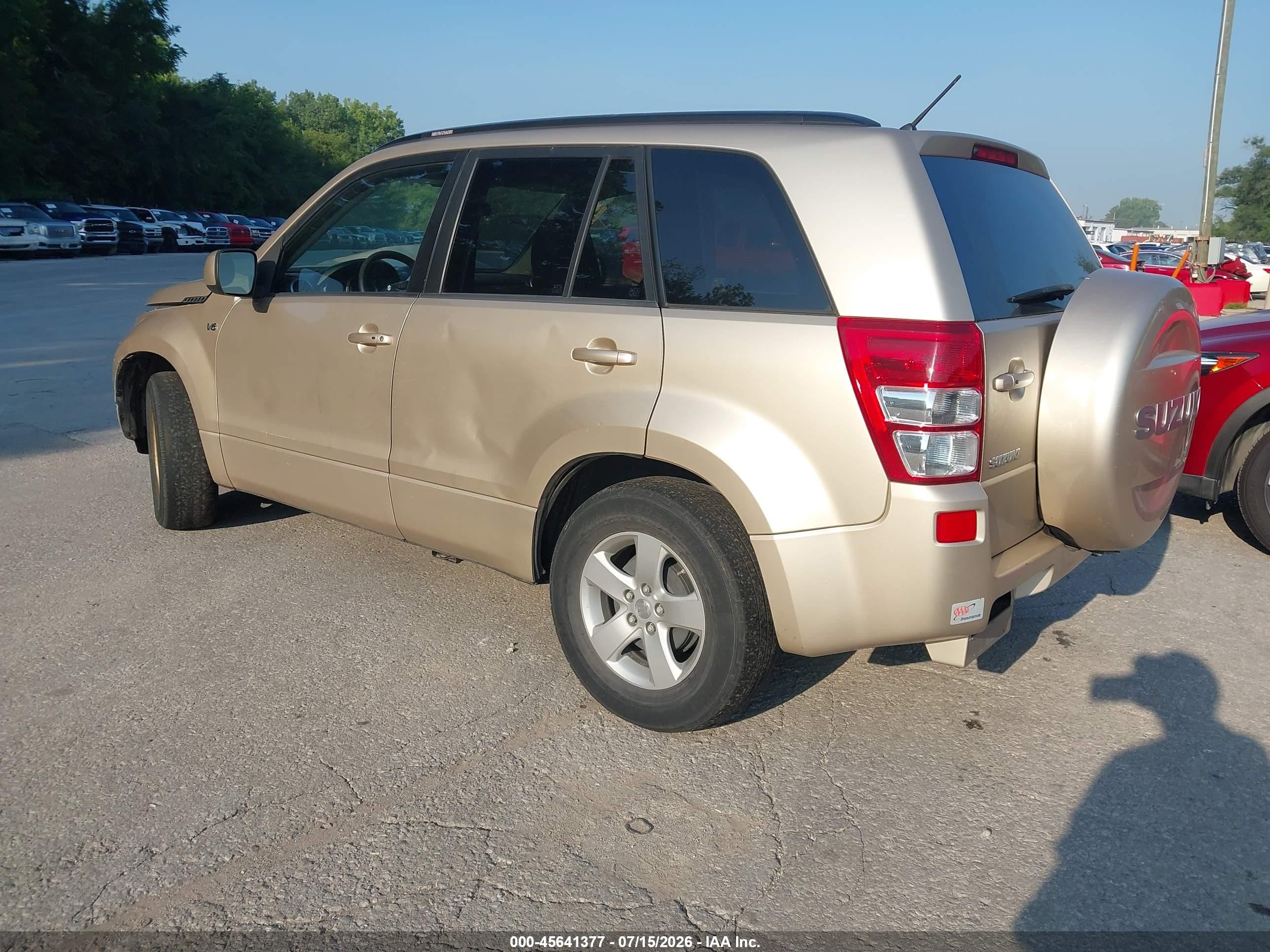 2007 Suzuki Grand Vitara Xsport Золотой vin: JS3TE944174205444
