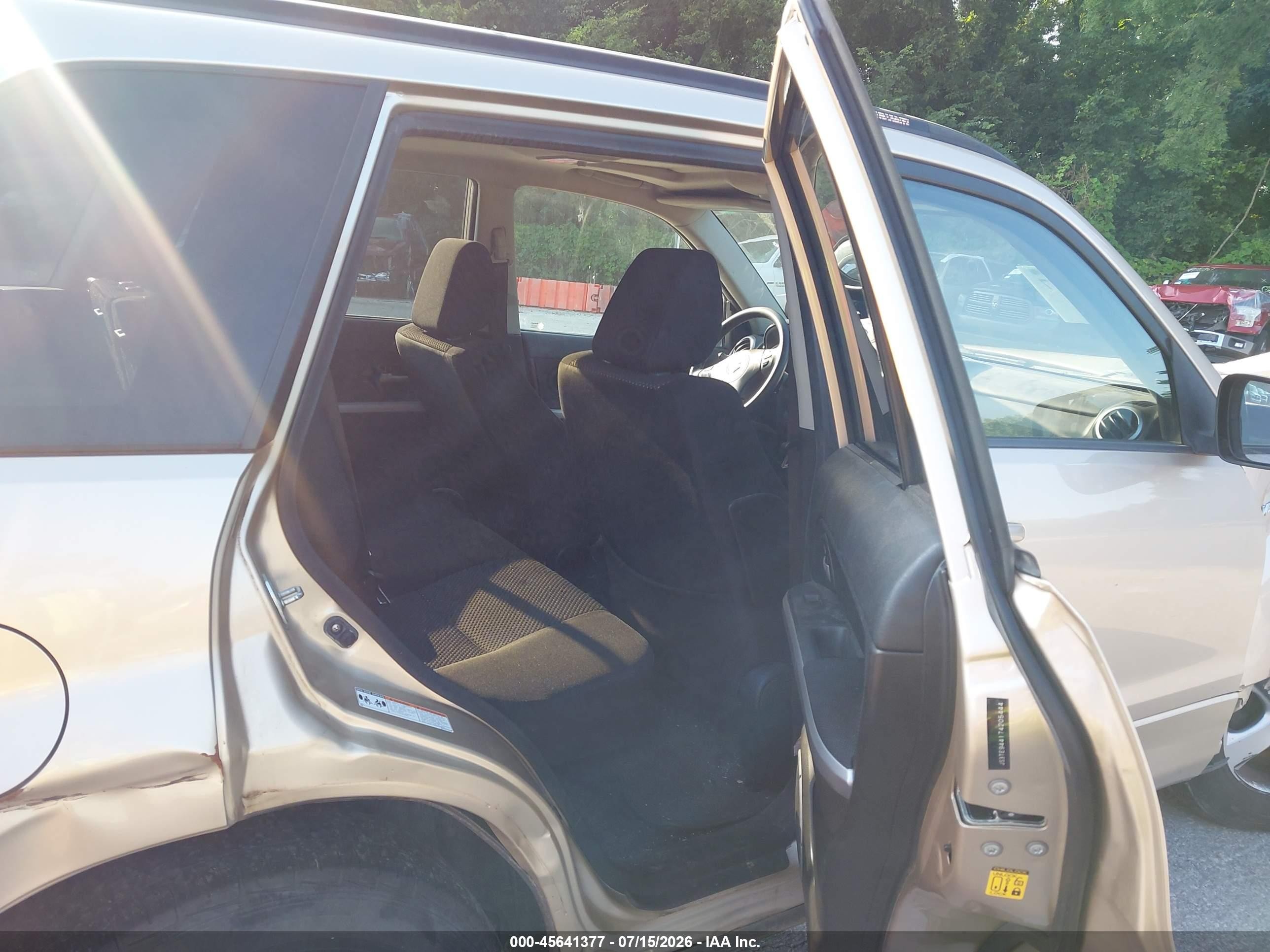 2007 Suzuki Grand Vitara Xsport Золотой vin: JS3TE944174205444
