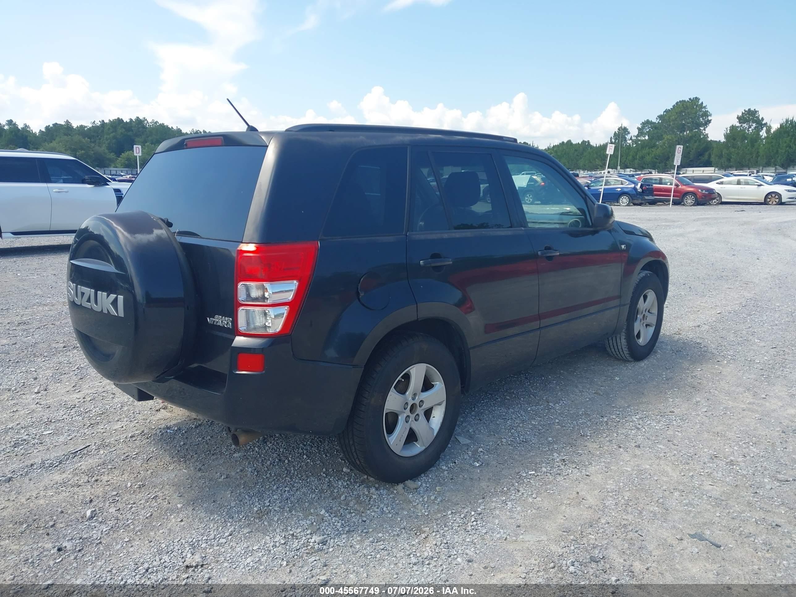 2007 Suzuki Grand Vitara Xsport Black vin: JS3TE944474201436