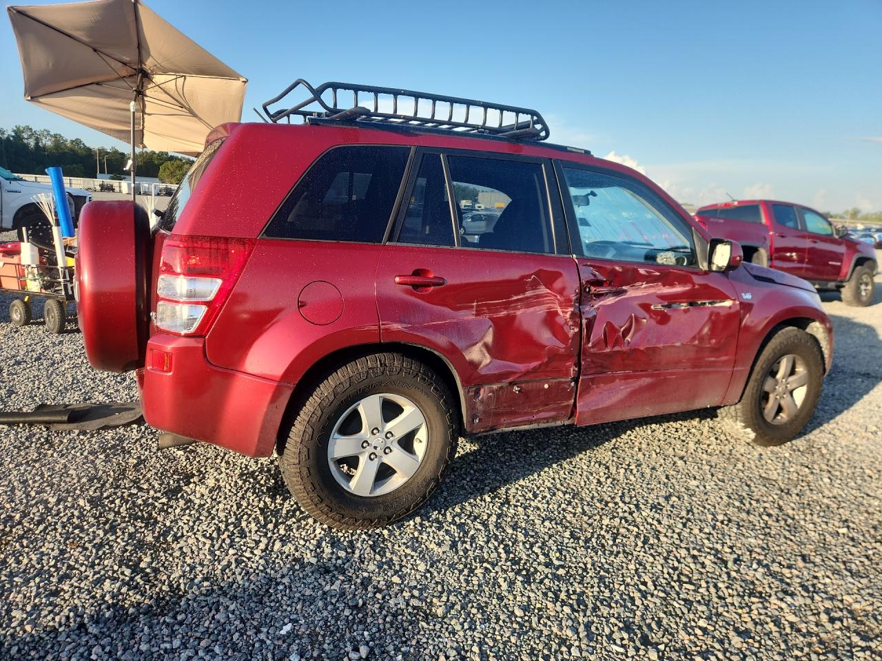 2007 Suzuki Grand Vitara Xsport Burgundy vin: JS3TE944674202653