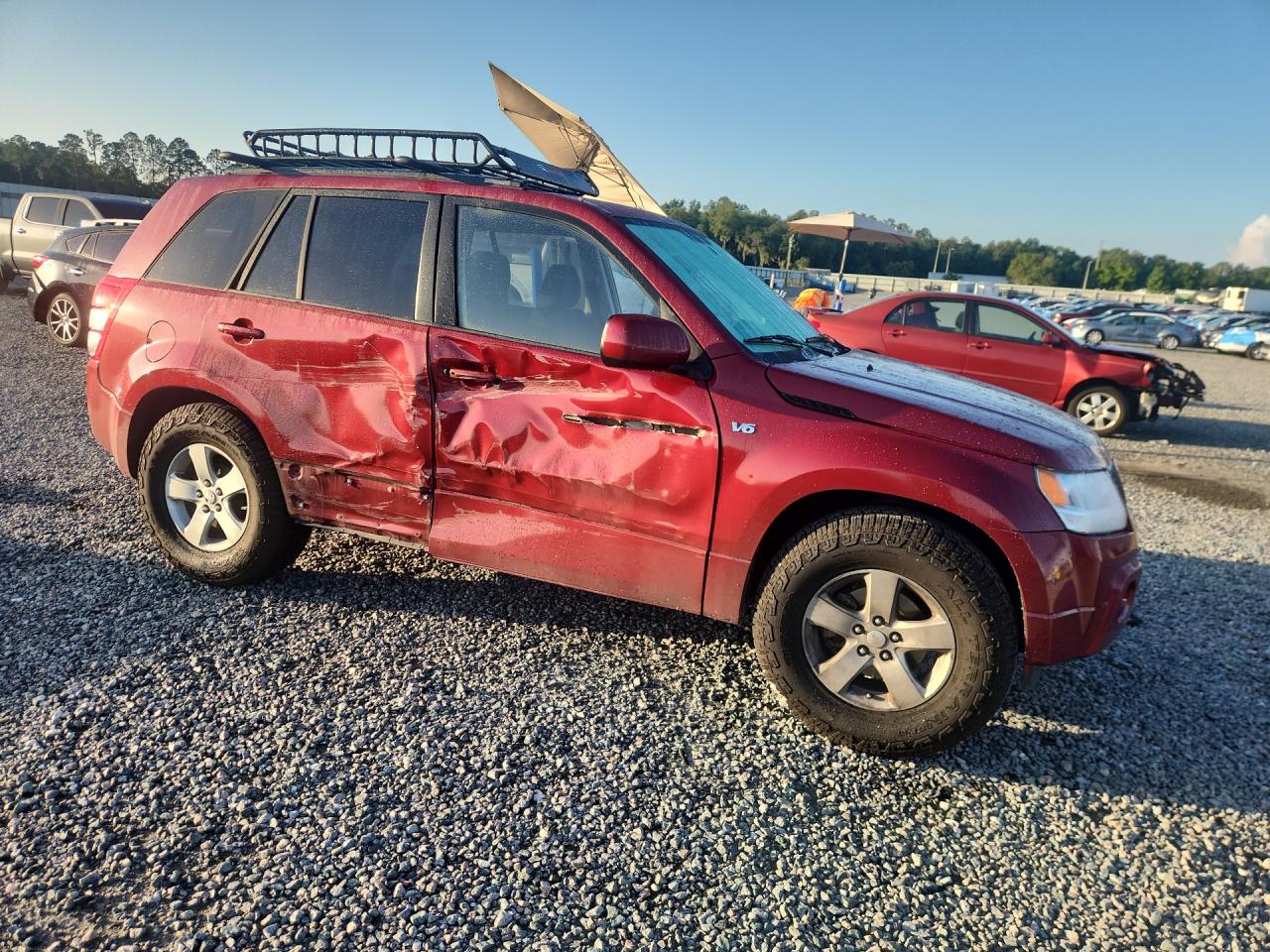 2007 Suzuki Grand Vitara Xsport Burgundy vin: JS3TE944674202653