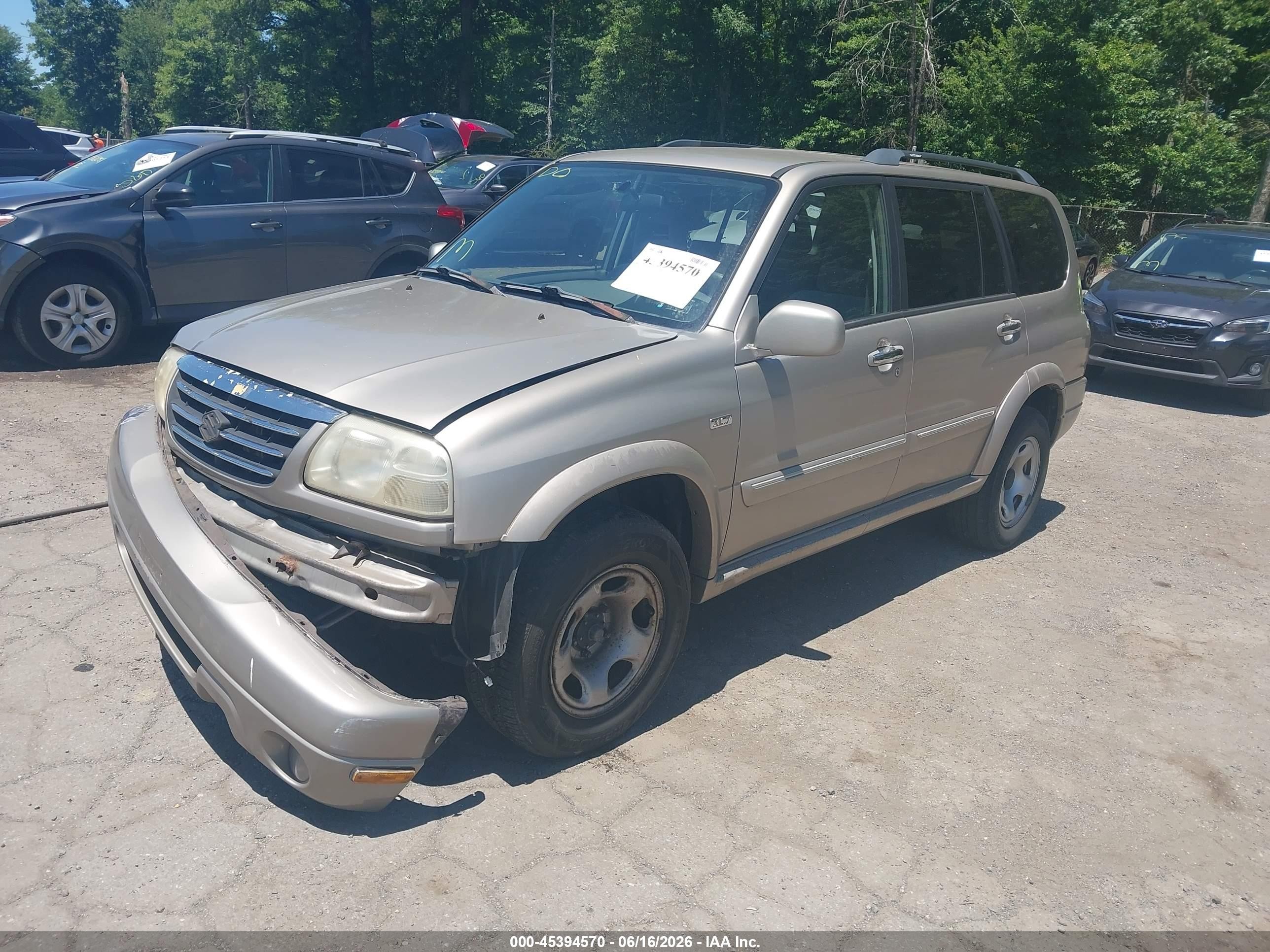 2002 Suzuki Xl-7 Limited/plus/standard/touring Beige vin: JS3TX92V024111859