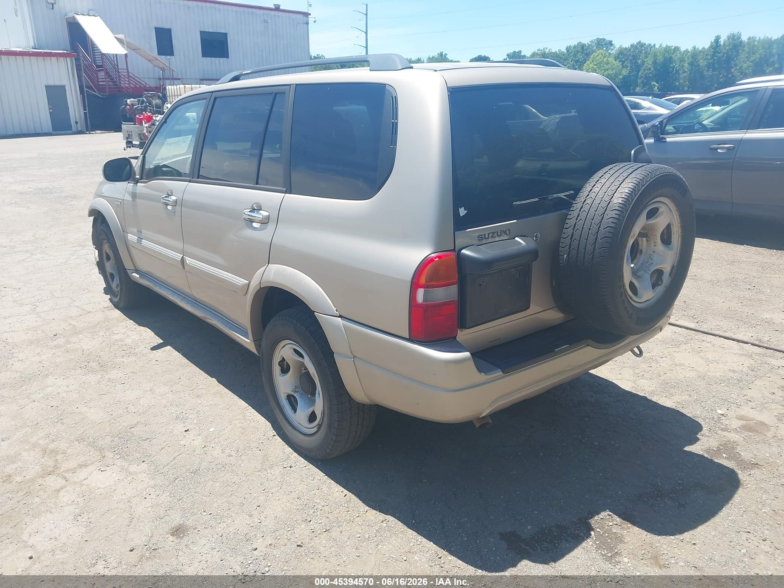2002 Suzuki Xl-7 Limited/plus/standard/touring Beige vin: JS3TX92V024111859