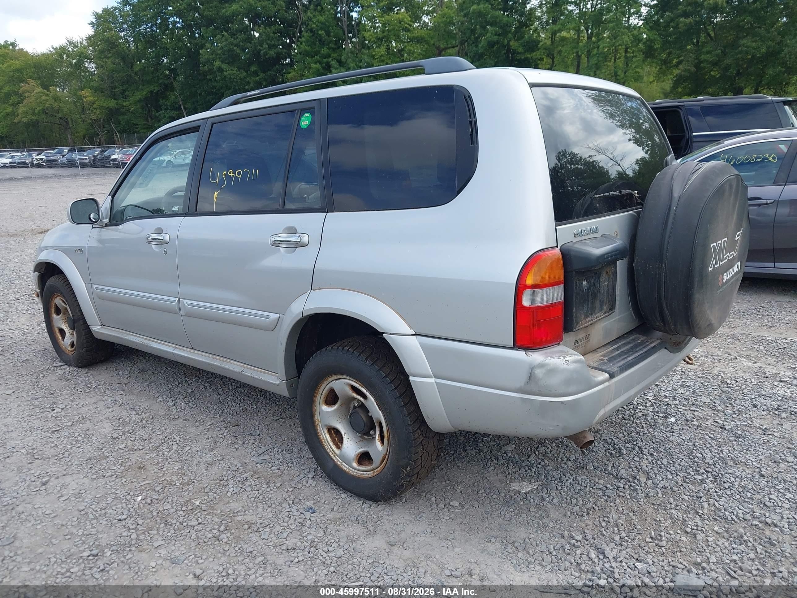 2002 Suzuki Xl-7 Limited/plus/standard/touring Silver vin: JS3TX92V924113156