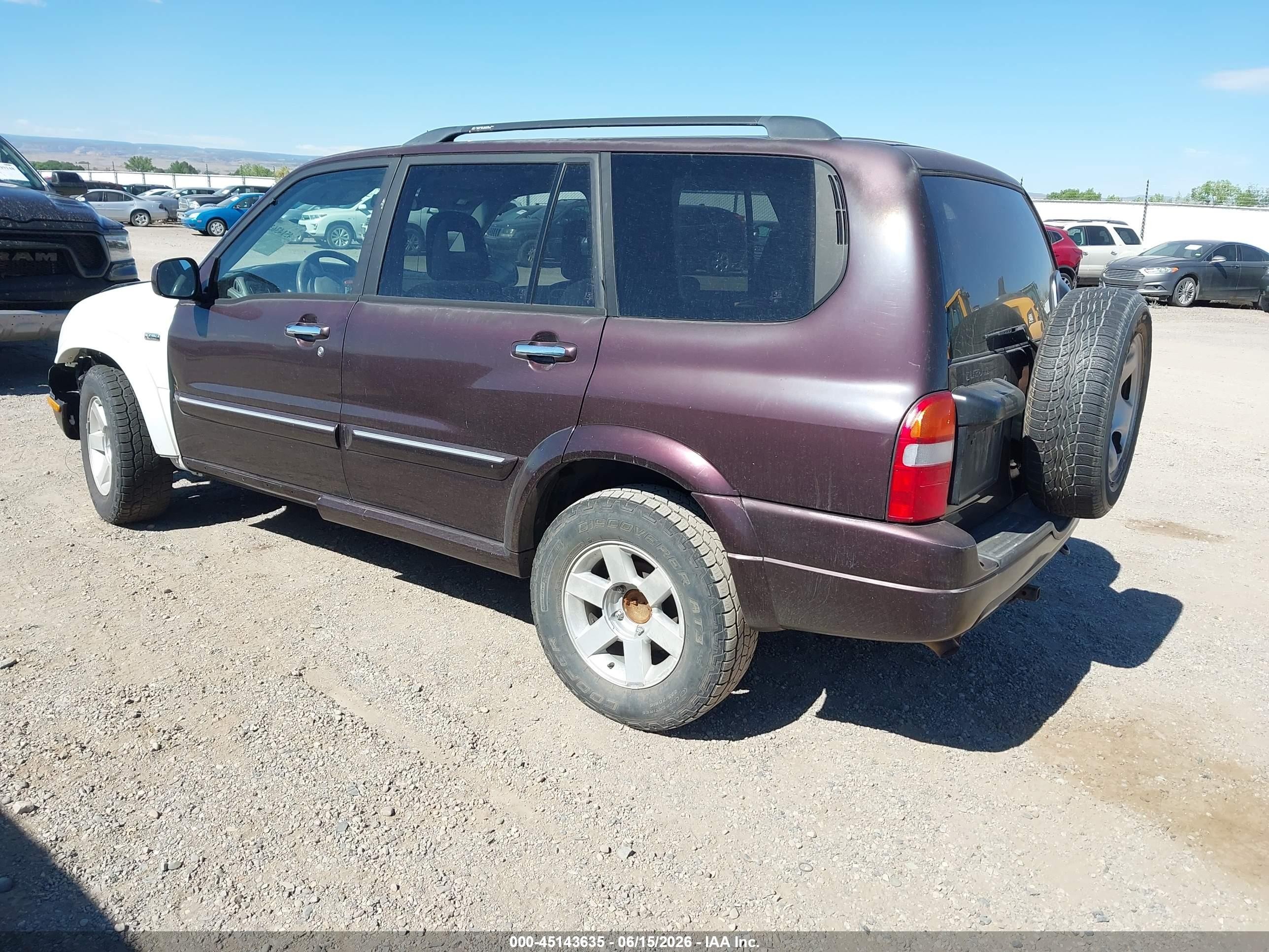 2002 Suzuki Xl-7 Limited/plus/standard/touring Purple vin: JS3TX92VX24103879