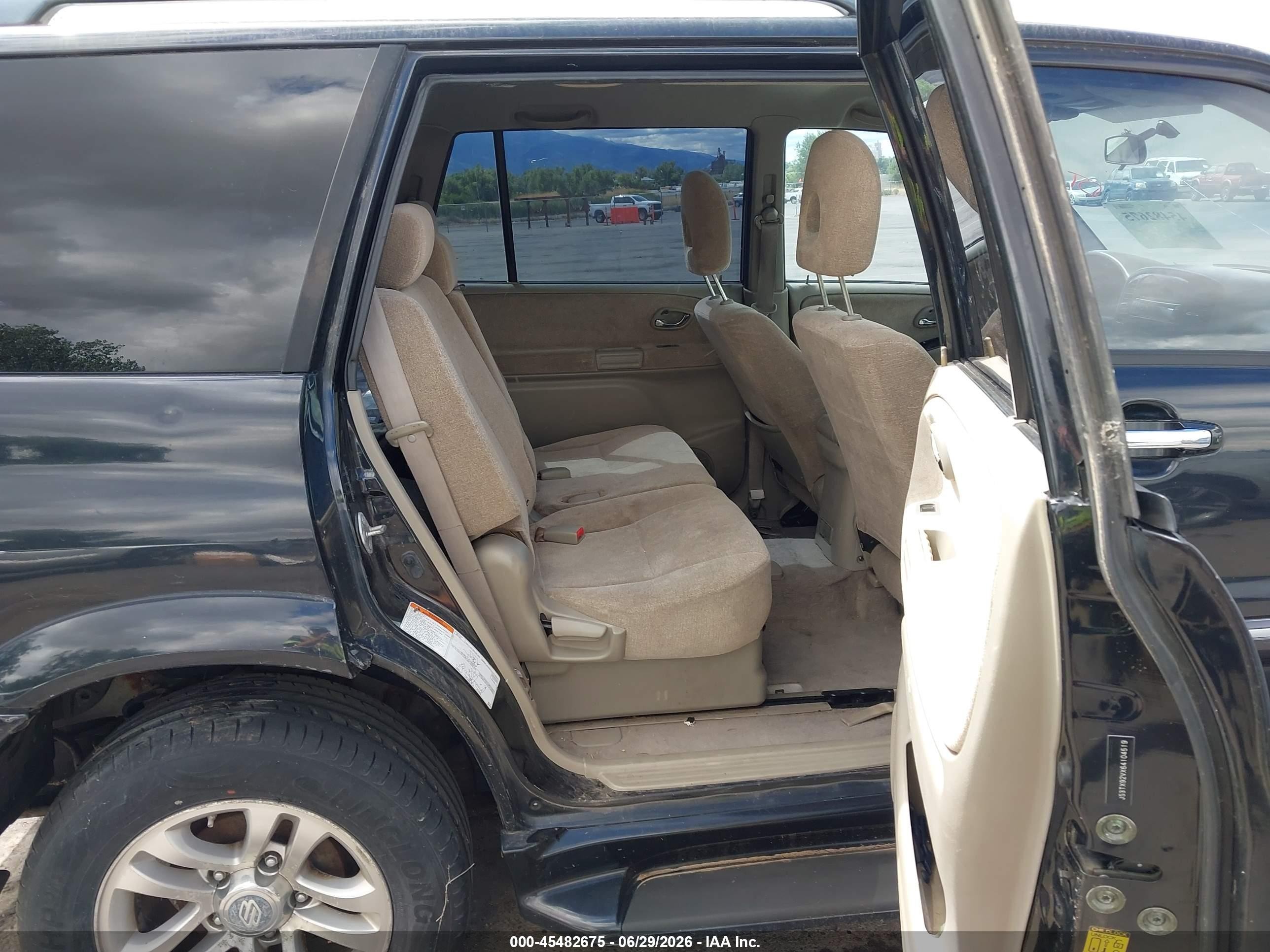 2006 Suzuki Xl-7 Premium Black vin: JS3TX92VX64104519