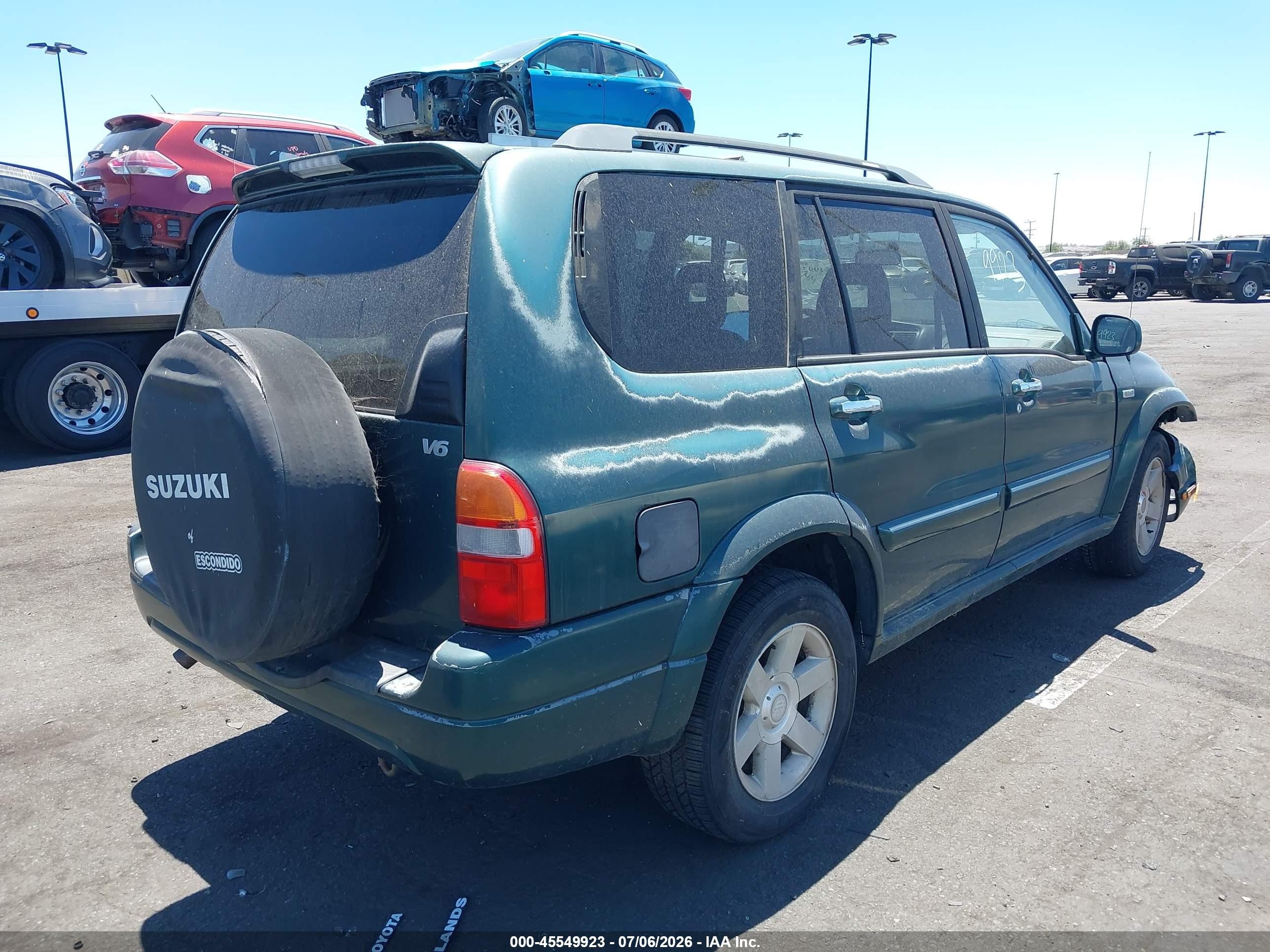 2001 Suzuki Grand Vitara Xl-7 Plus/standard/touring Зеленый vin: JS3TY92VX14105157