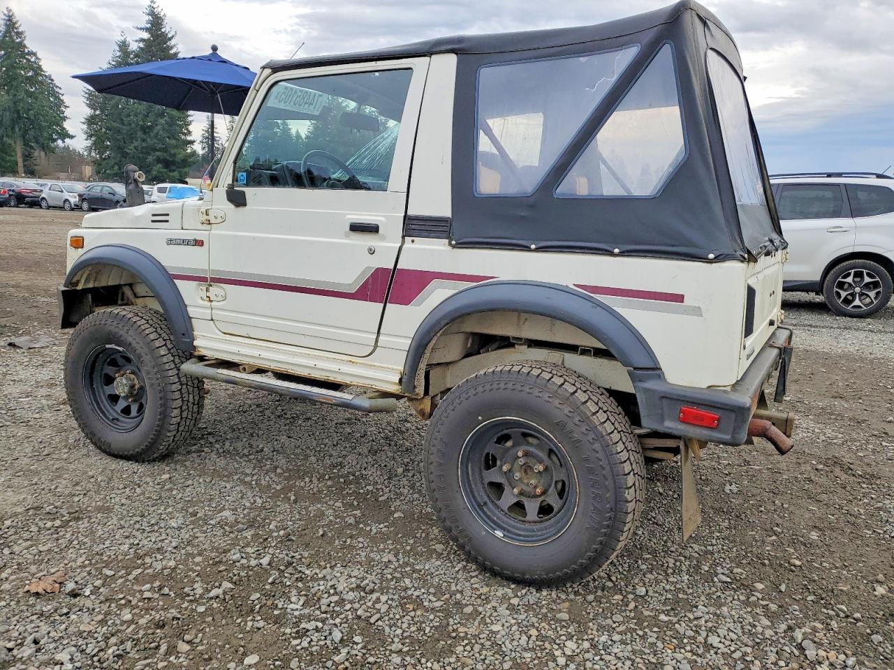 1986 Suzuki Samurai White vin: JS4JC51C7G4113543