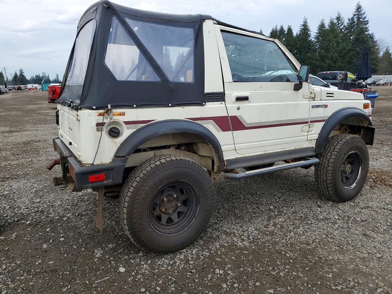 1986 Suzuki Samurai White vin: JS4JC51C7G4113543