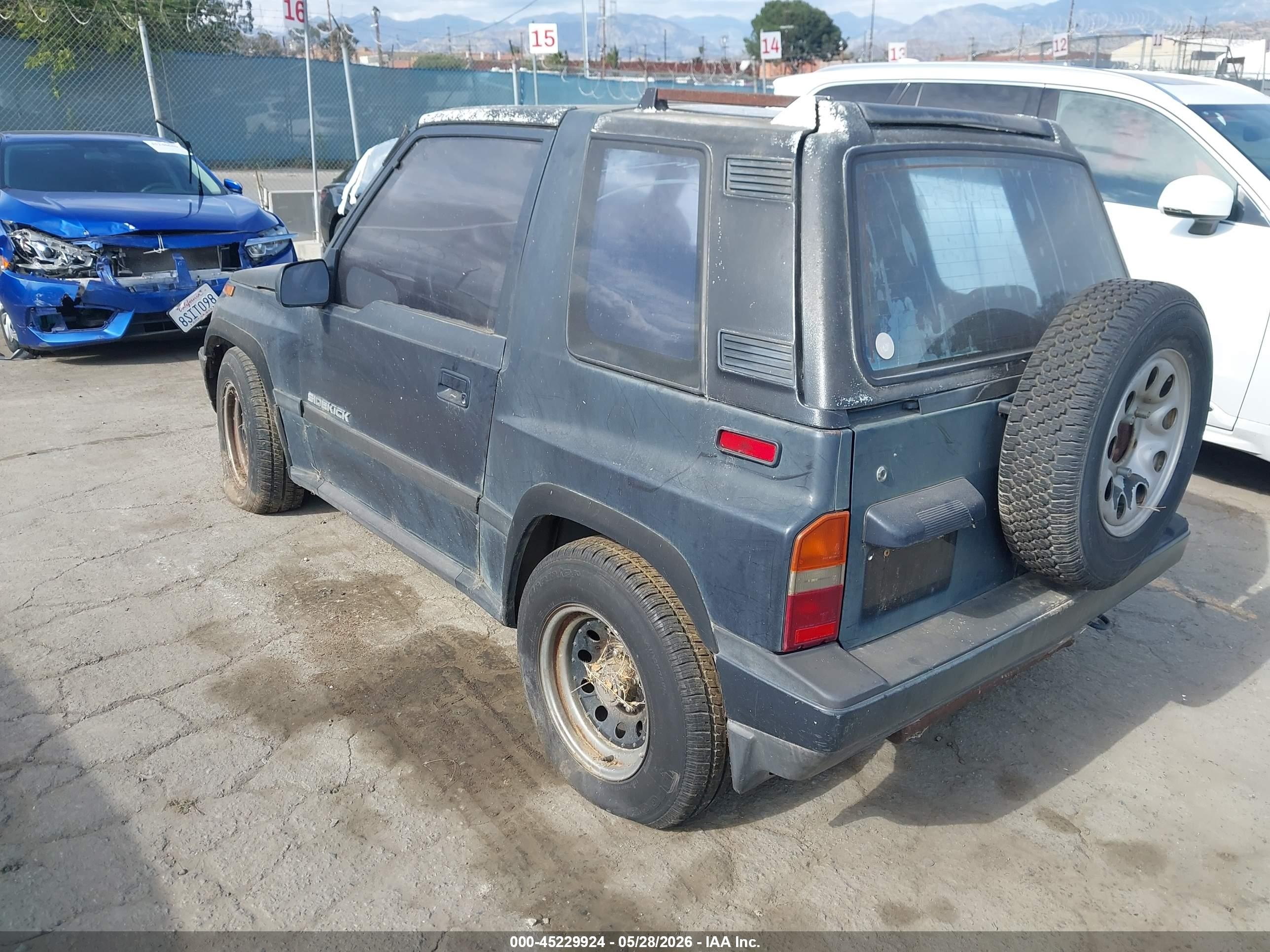 1989 Suzuki Sidekick Jx/jlx Blue vin: JS4TA01C5K4105659