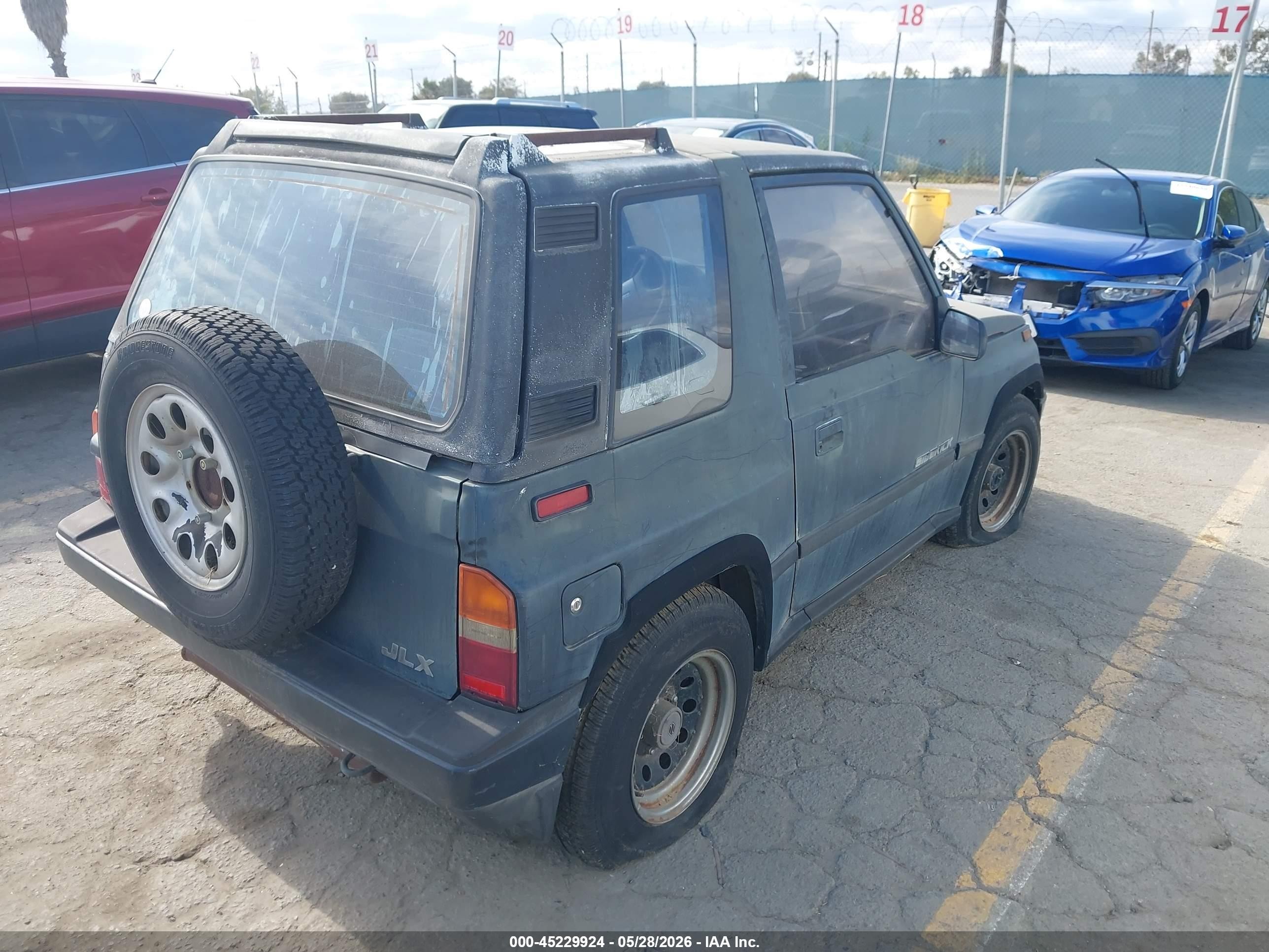 1989 Suzuki Sidekick Jx/jlx Blue vin: JS4TA01C5K4105659