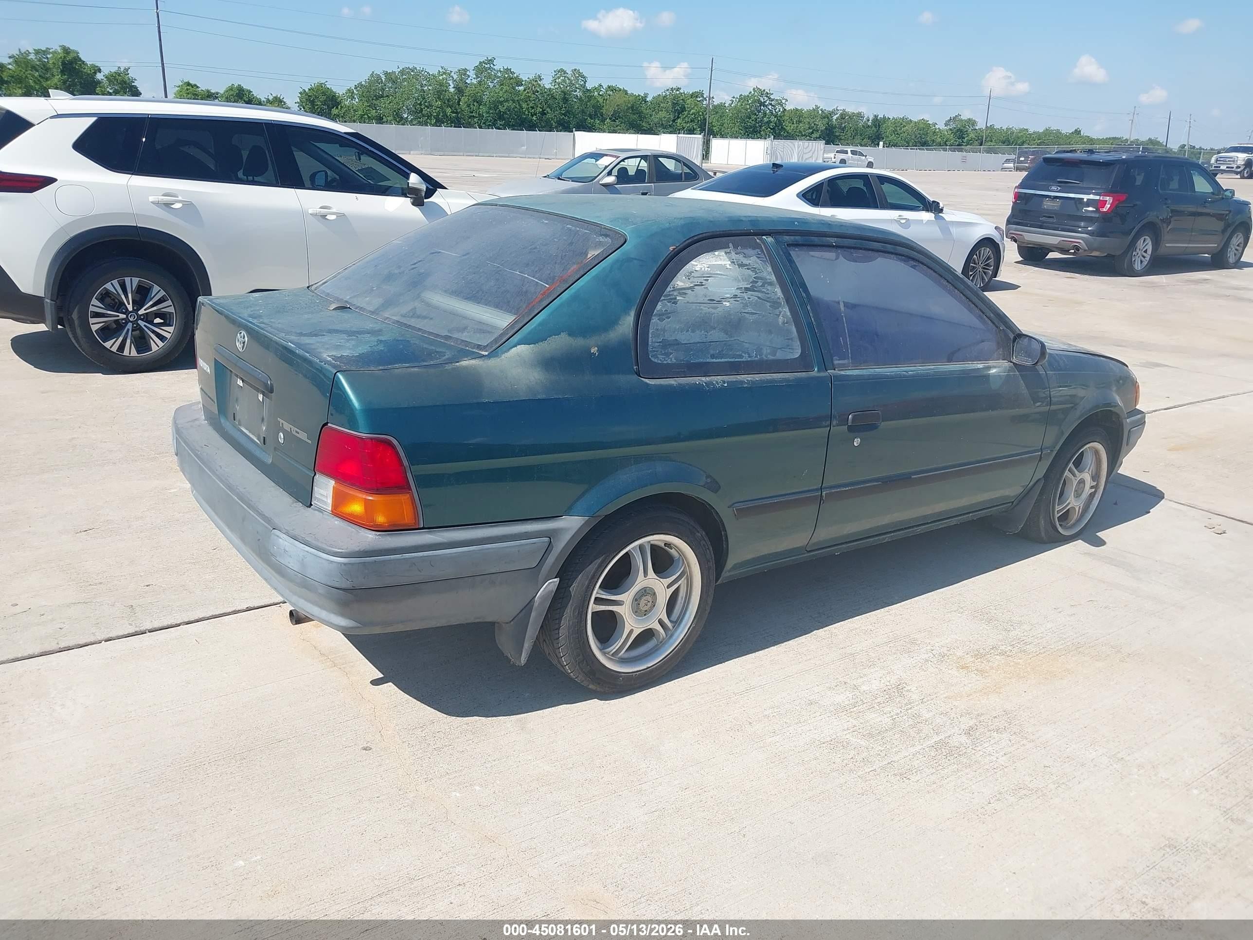 1996 Toyota Tercel Std/dx Green vin: JT2AC52L0T0160215