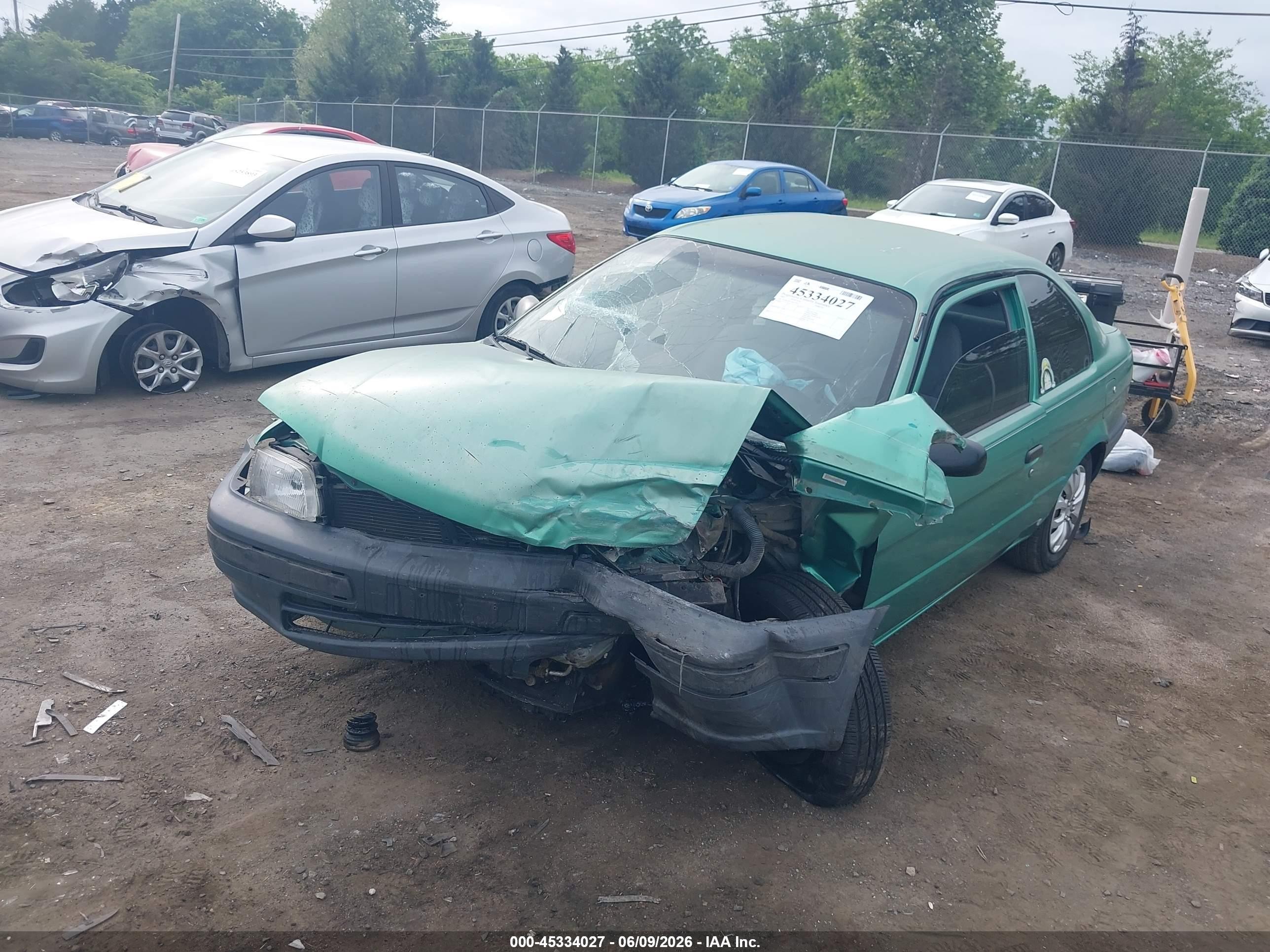 1997 Toyota Tercel Ce Green vin: JT2AC52L1V0227522