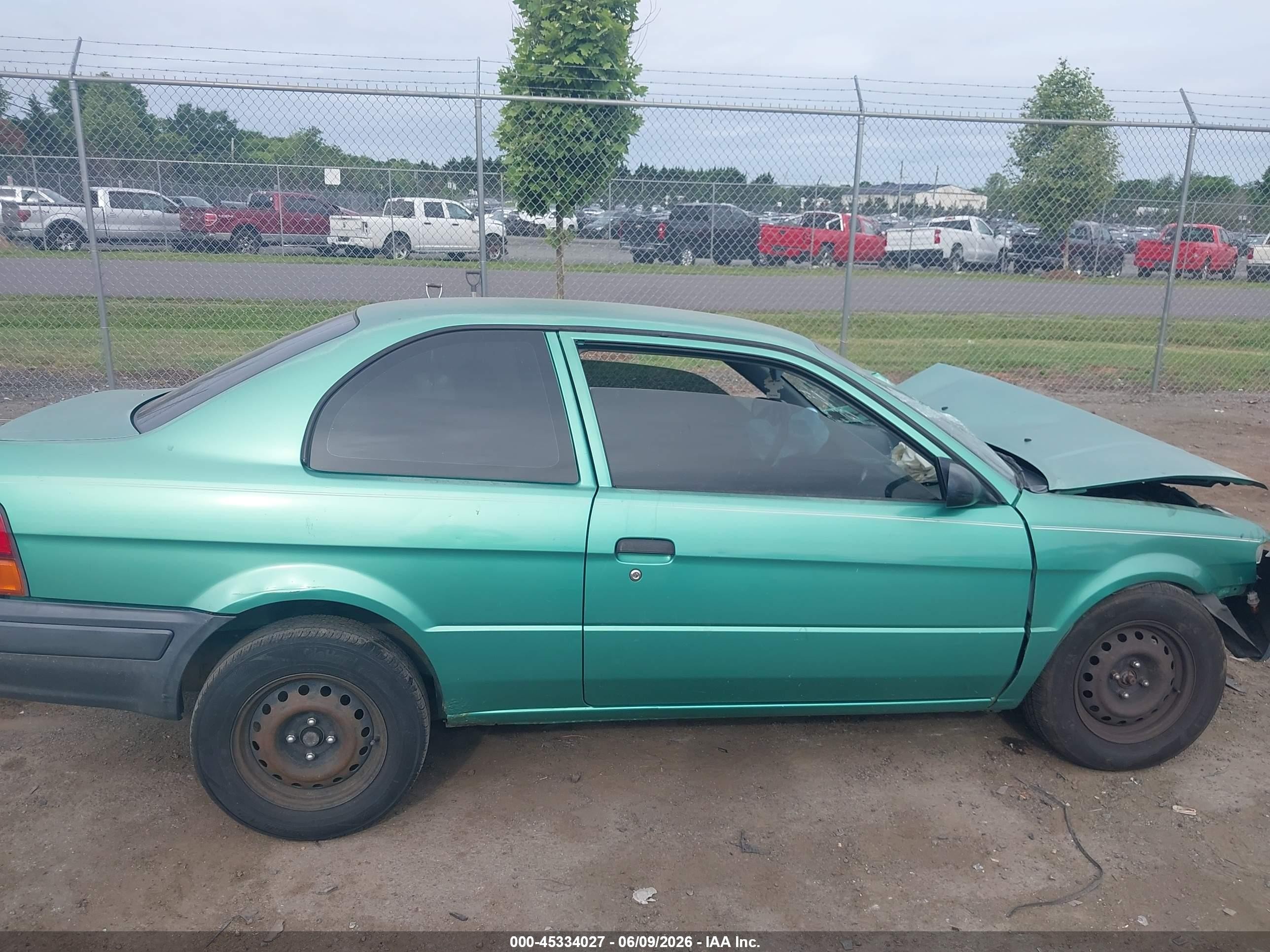 1997 Toyota Tercel Ce Green vin: JT2AC52L1V0227522