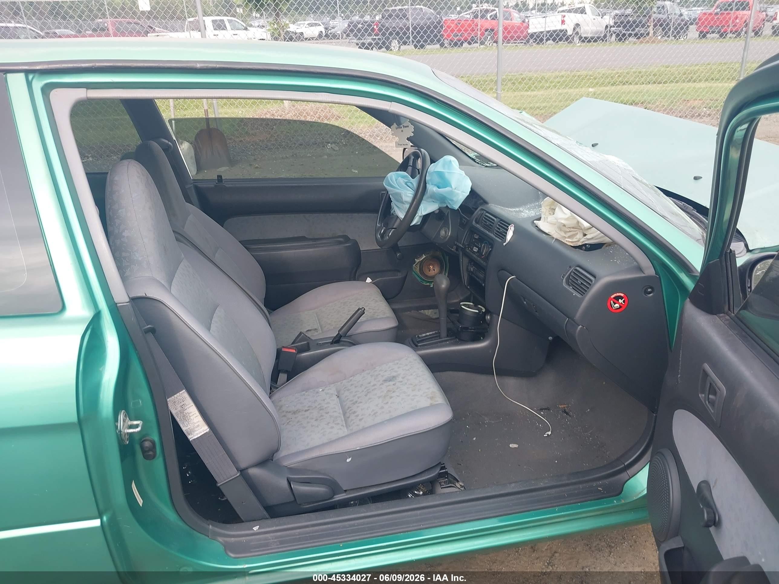 1997 Toyota Tercel Ce Green vin: JT2AC52L1V0227522