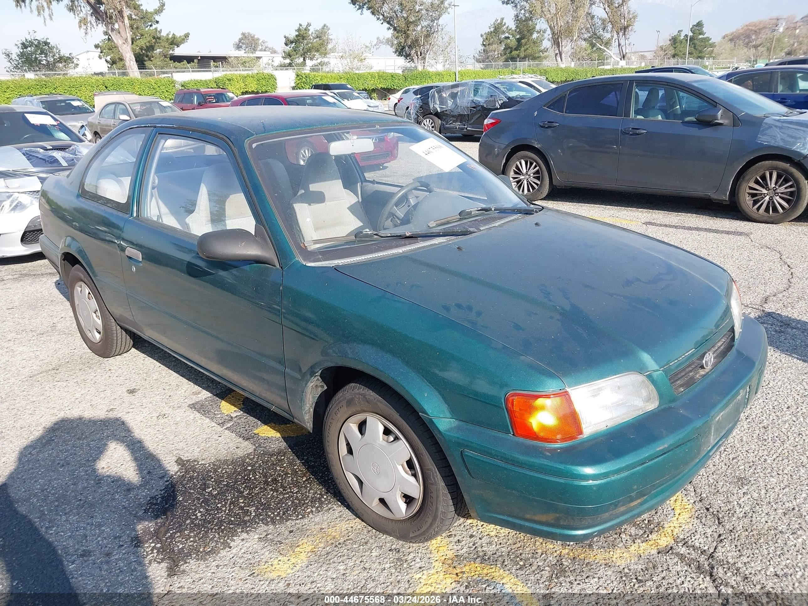 1996 Toyota Tercel Std/dx Green vin: JT2AC52L2T0181793