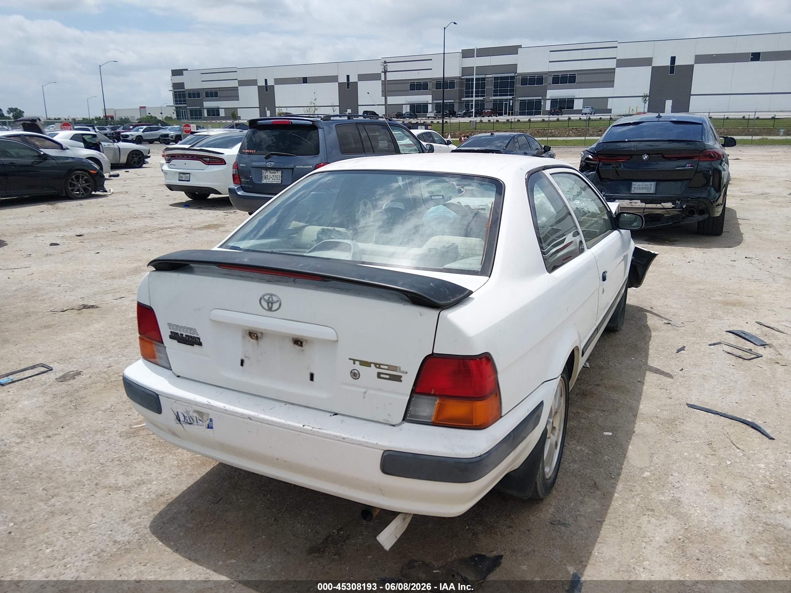 1997 Toyota Tercel Ce White vin: JT2AC52L2V0209188