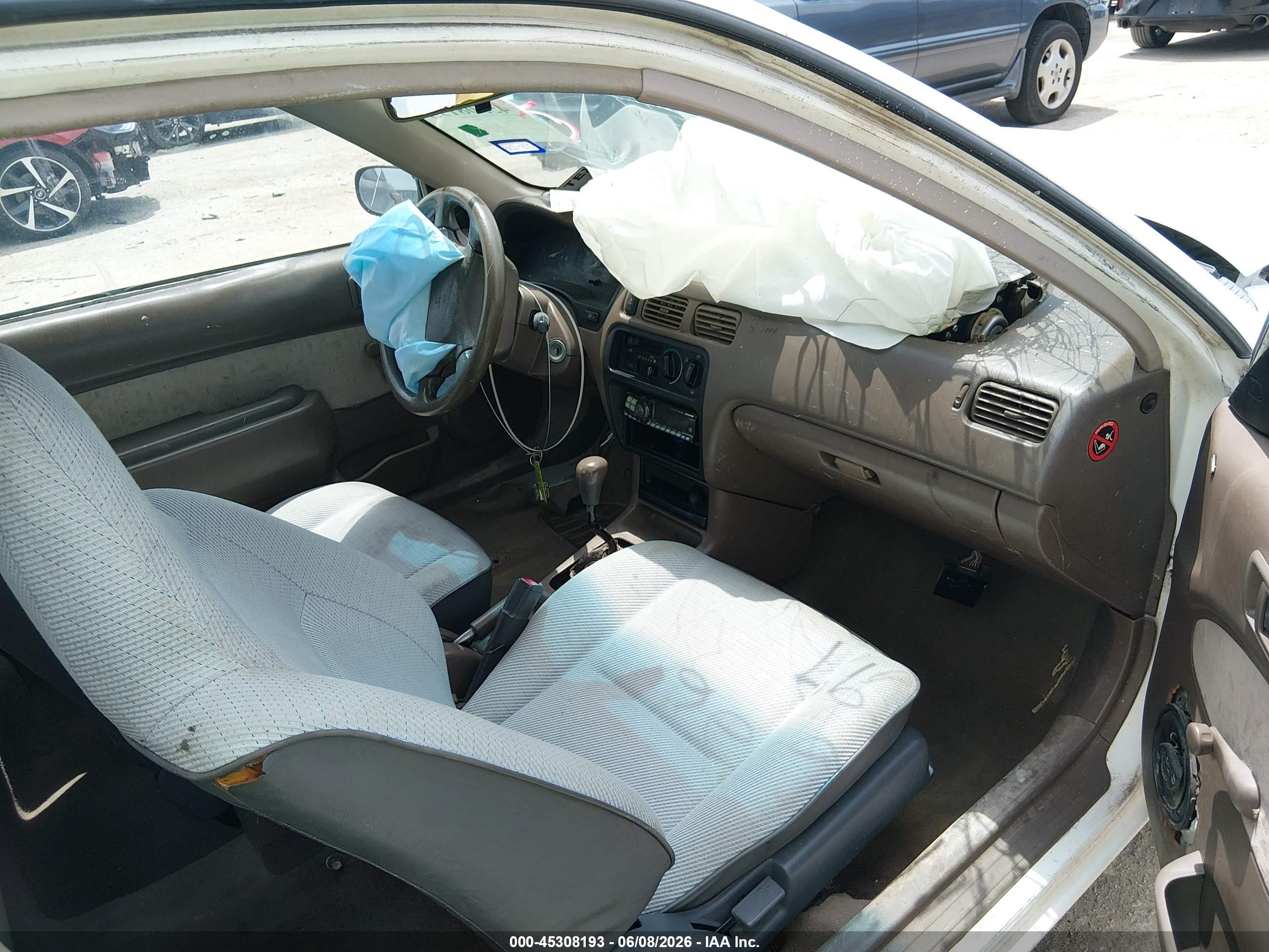 1997 Toyota Tercel Ce White vin: JT2AC52L2V0209188