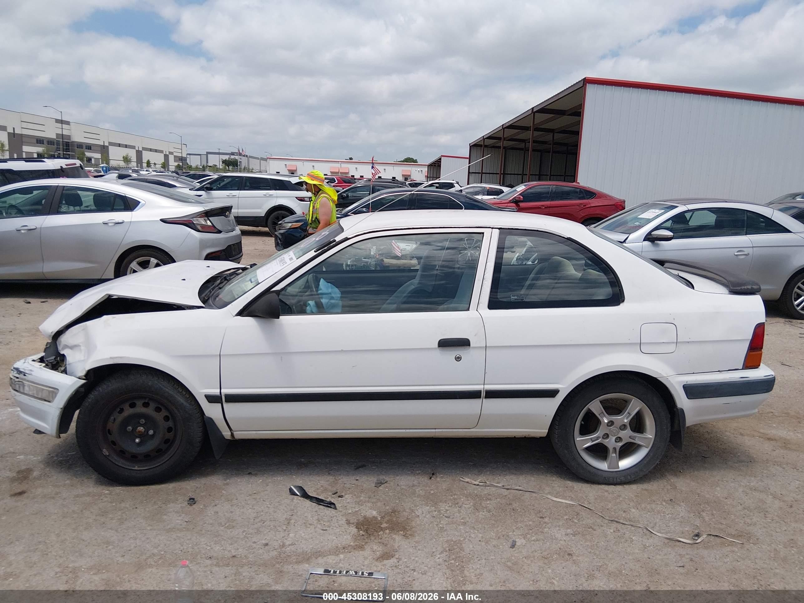 1997 Toyota Tercel Ce White vin: JT2AC52L2V0209188