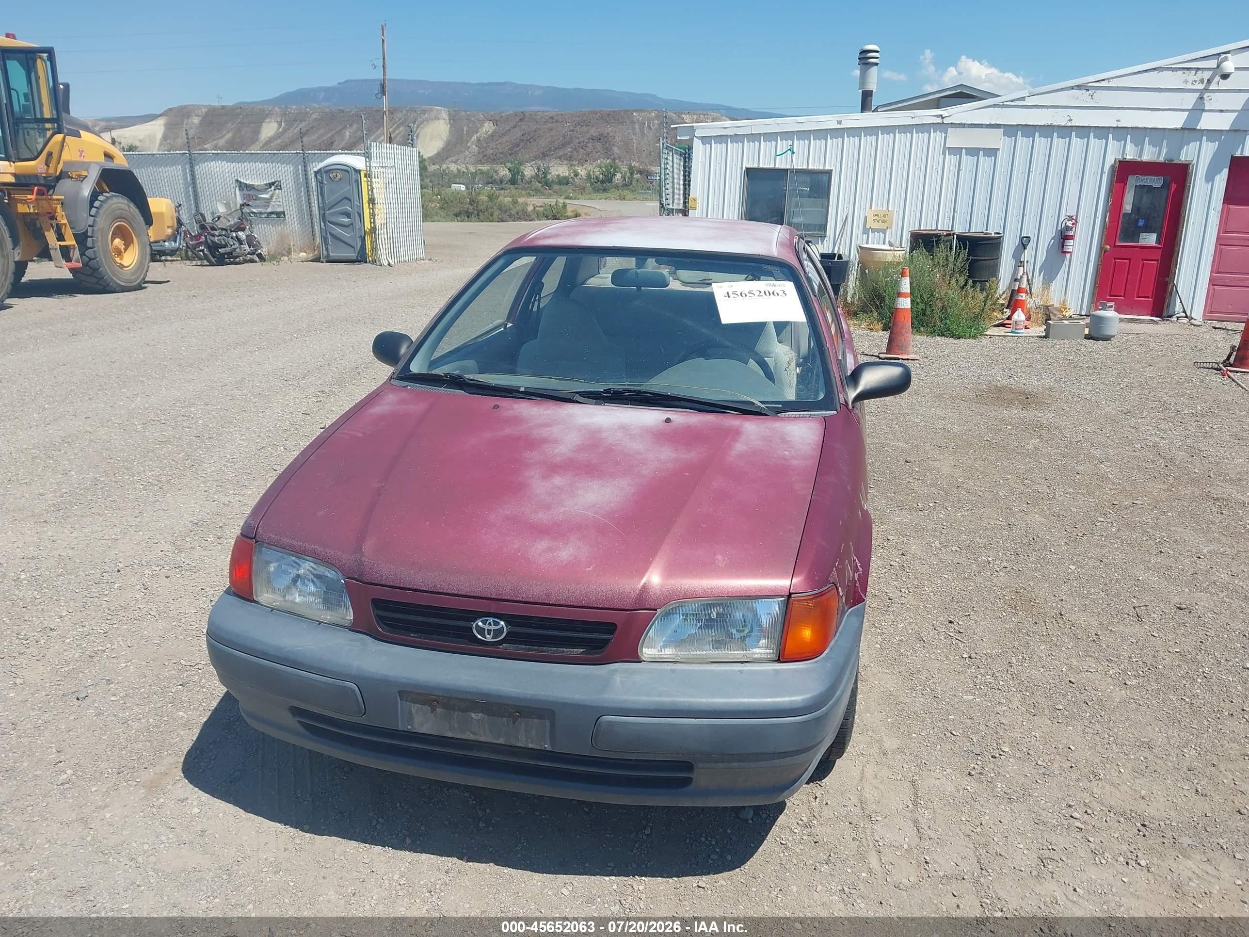 1996 Toyota Tercel Std/dx Red vin: JT2AC52L3T0141058