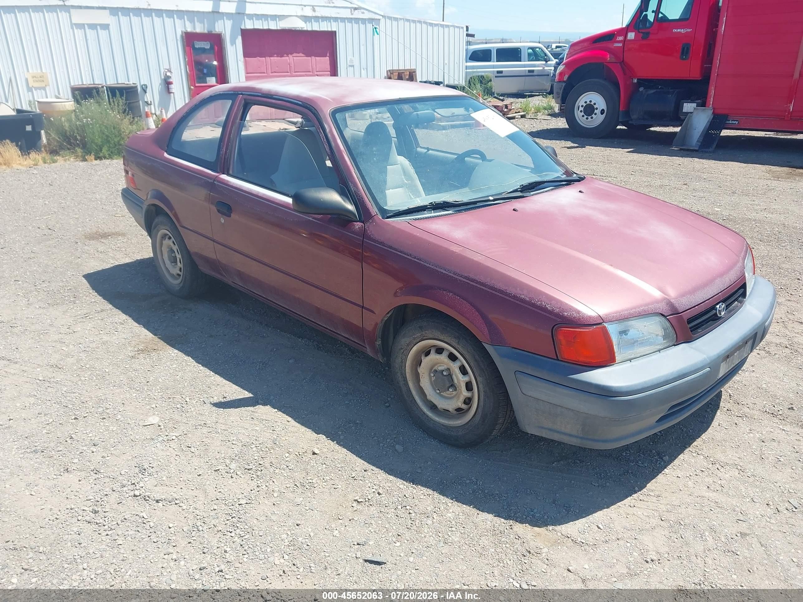 1996 Toyota Tercel Std/dx Red vin: JT2AC52L3T0141058