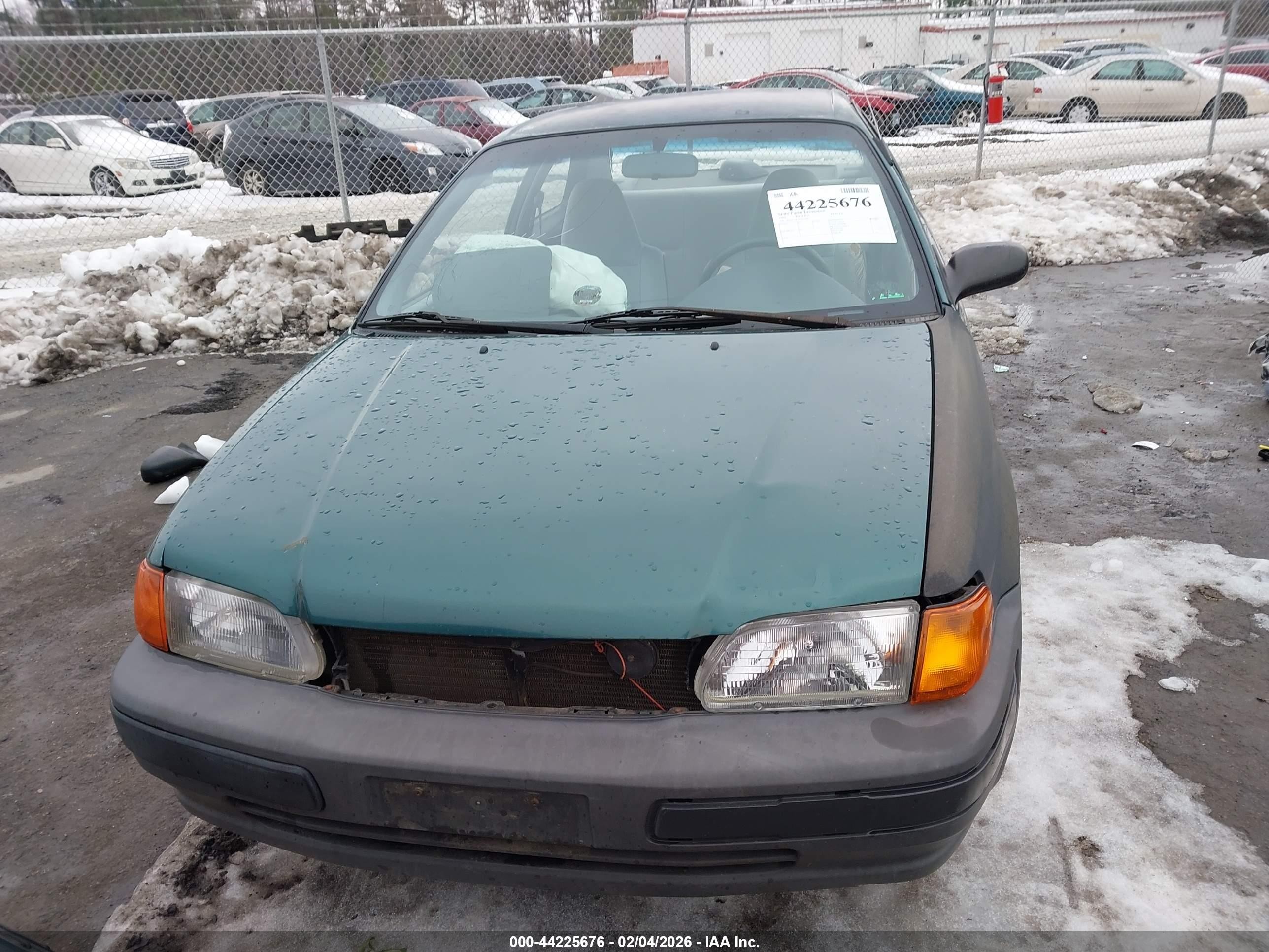 1996 Toyota Tercel Std/dx Green vin: JT2AC52L5T0133091