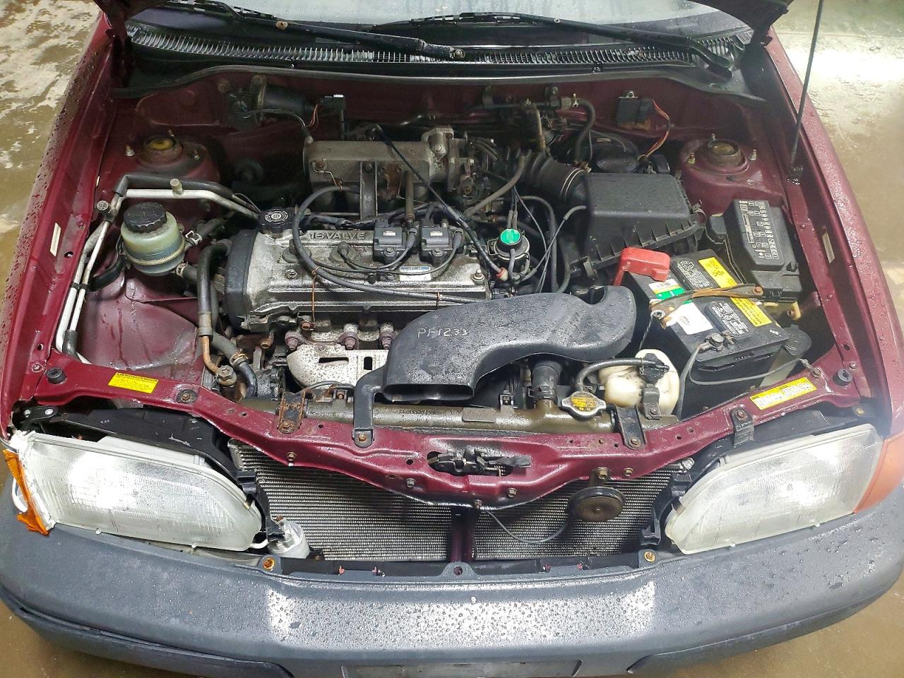 1996 Toyota Tercel Base Maroon vin: JT2AC52L5T0189614